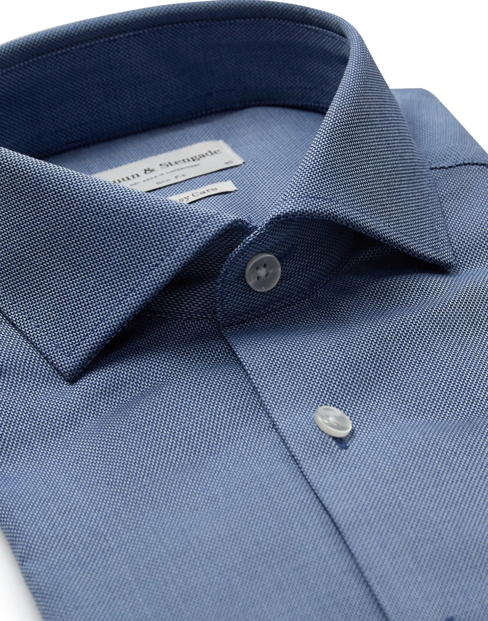 BS Aaron Slim Fit Skjorta - Blue