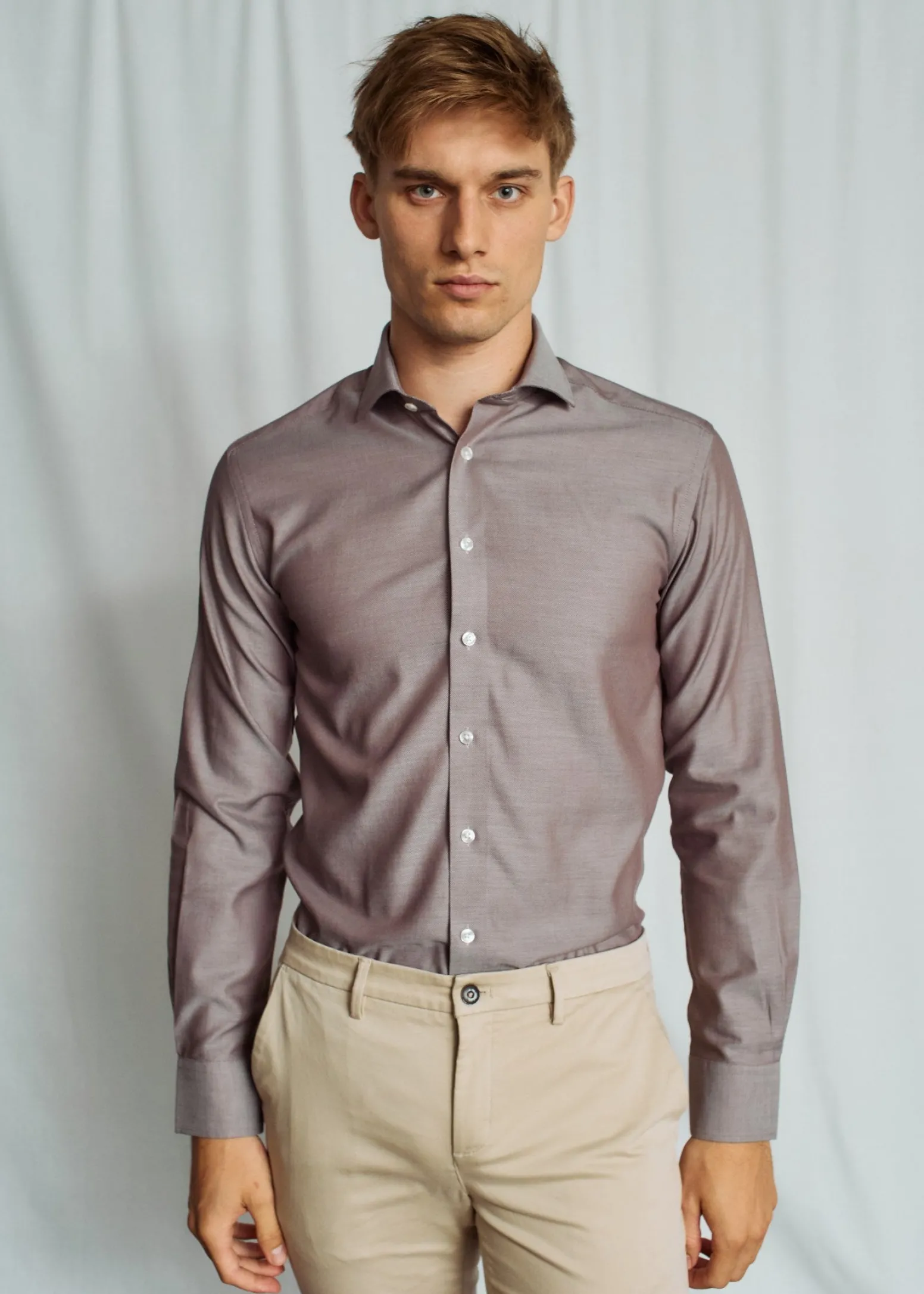 BS Adams Modern Fit Skjorta - Brown