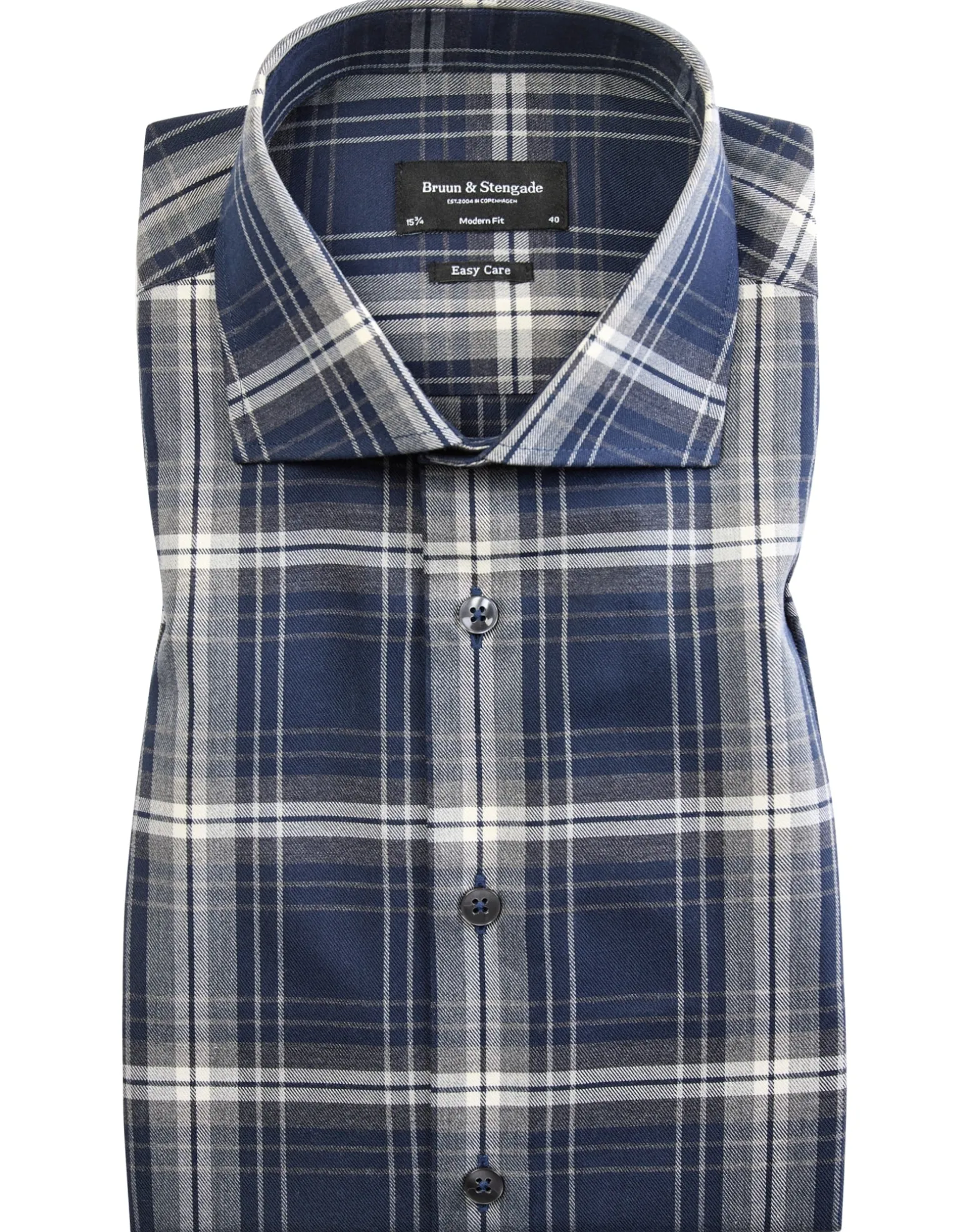 BS Alberto Modern Fit Skjorta - Dark Blue