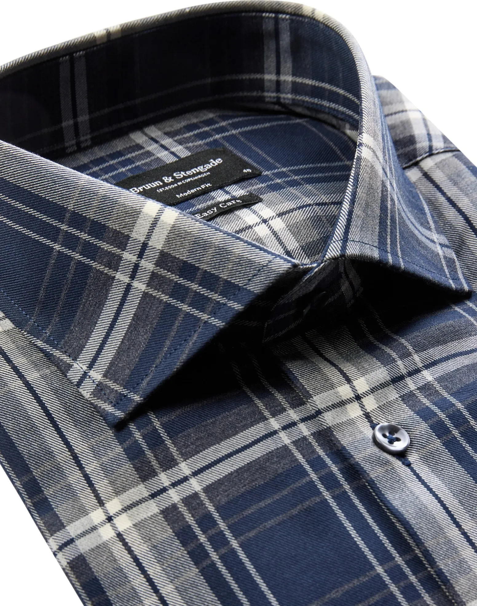 BS Alberto Modern Fit Skjorta - Dark Blue