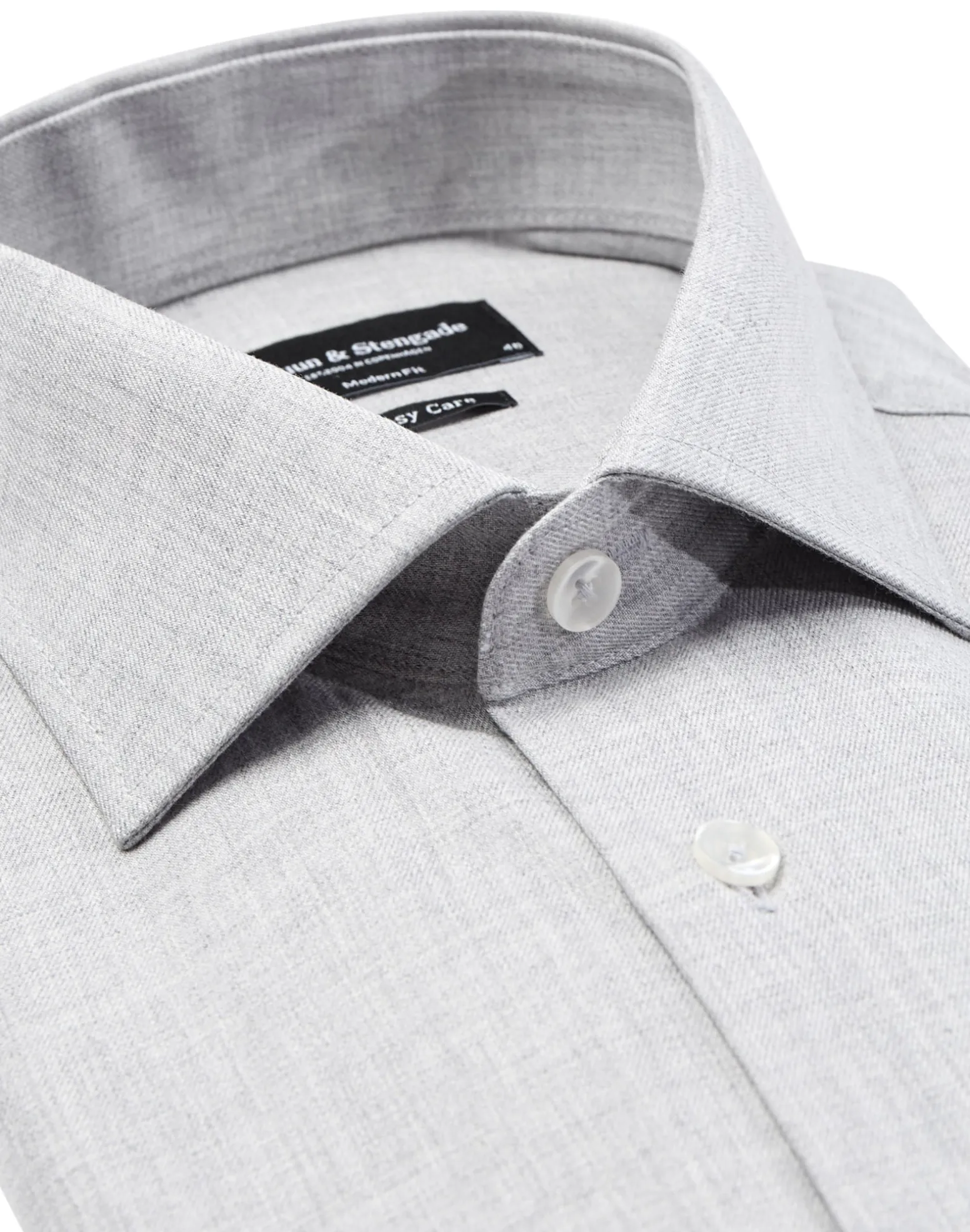 BS Andreolli modern fit Skjorta - Light Grey