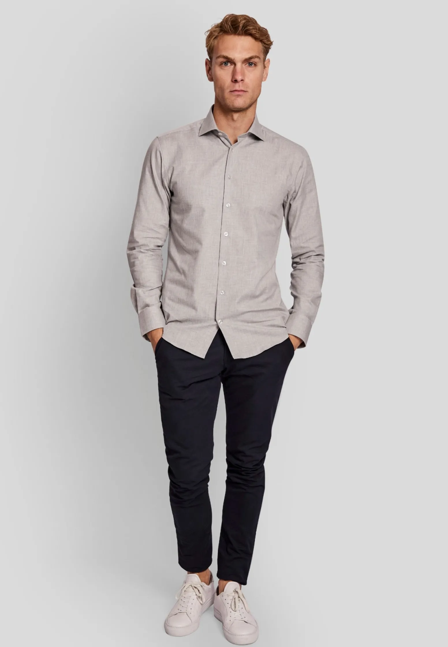 bs_andreolli_modern_fit_s_2.webp BS Andreolli modern fit Skjorta - Light Grey