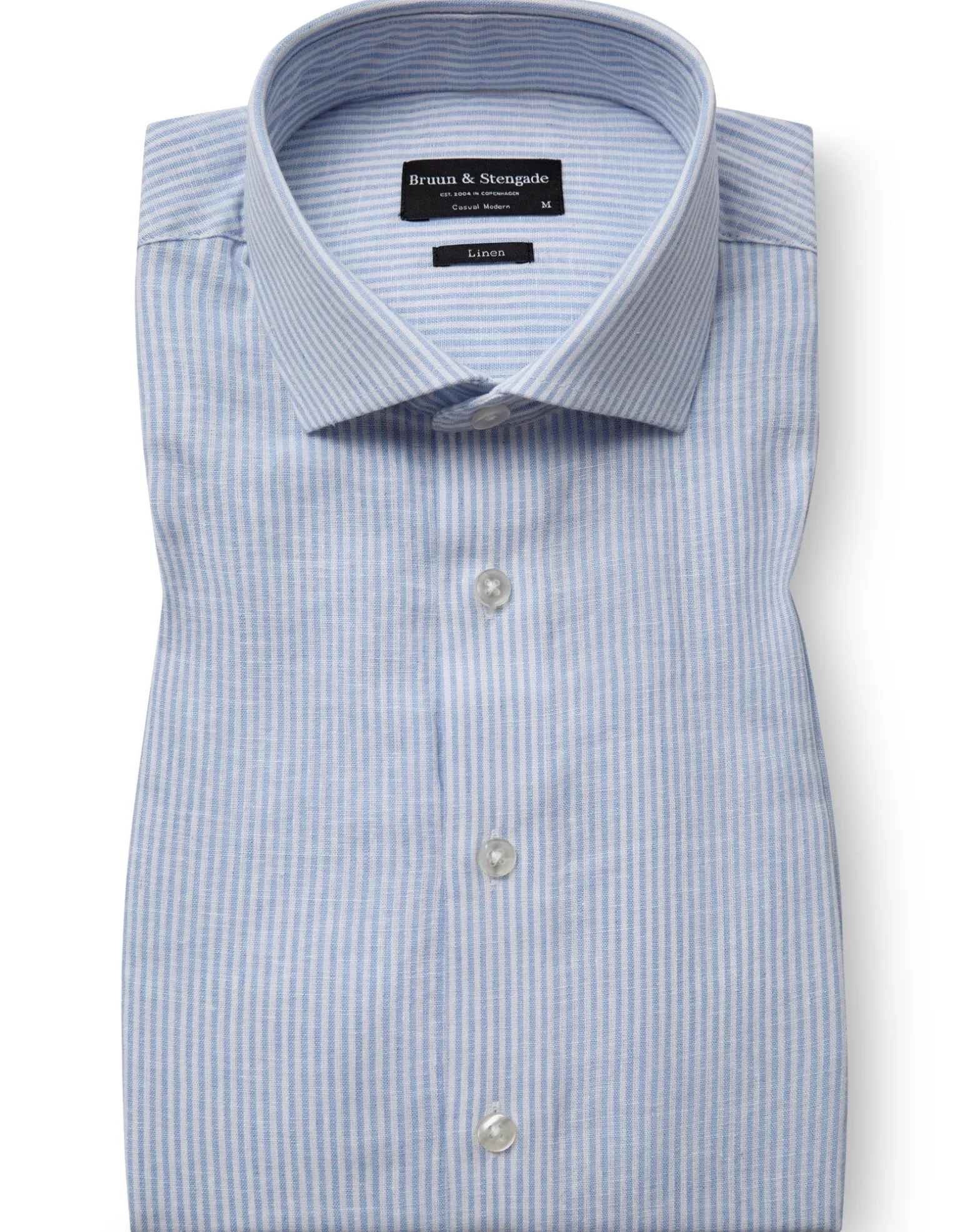 BS Anthony Casual Modern Fit Skjorta - Light Blue/White