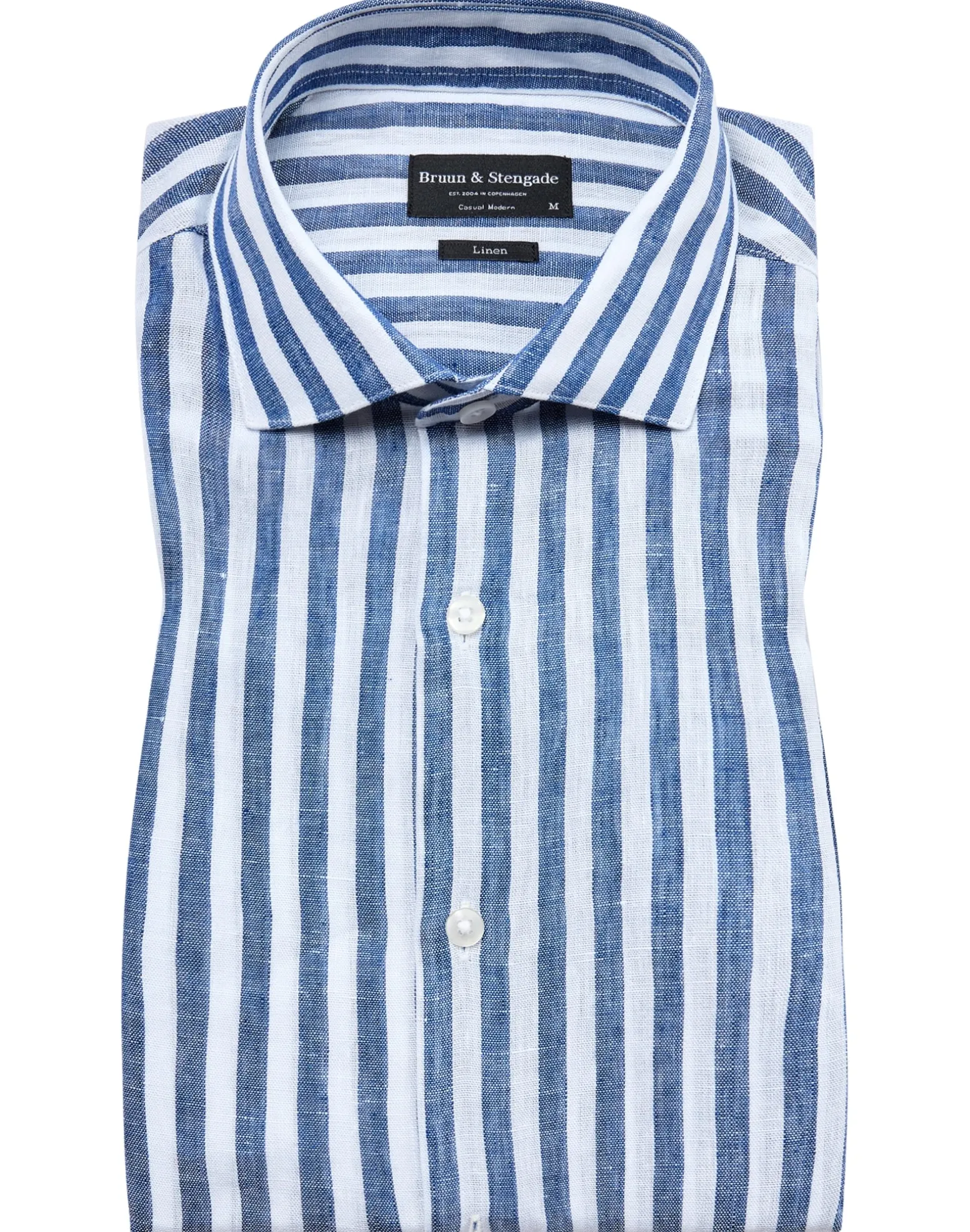 BS Barcelona Casual Modern Fit Skjorta - Blue/White