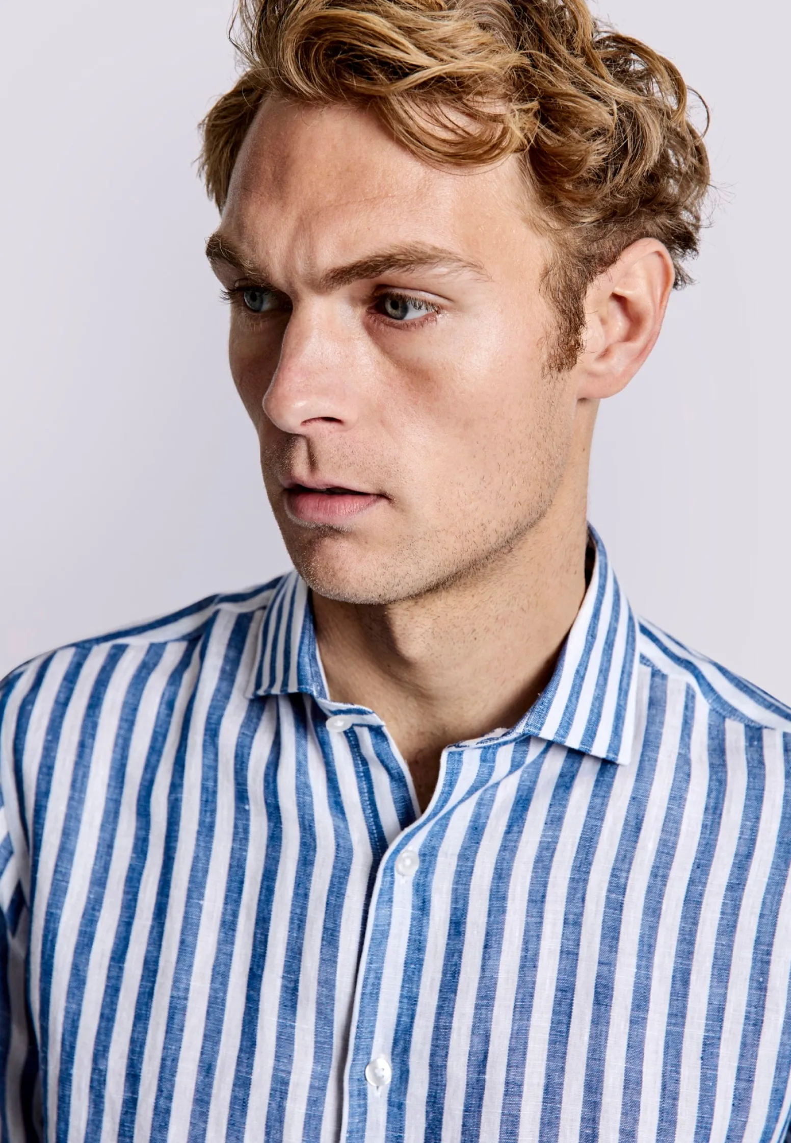 bs_barcelona_casual_moder_5.webp BS Barcelona Casual Modern Fit Skjorta - Blue/White