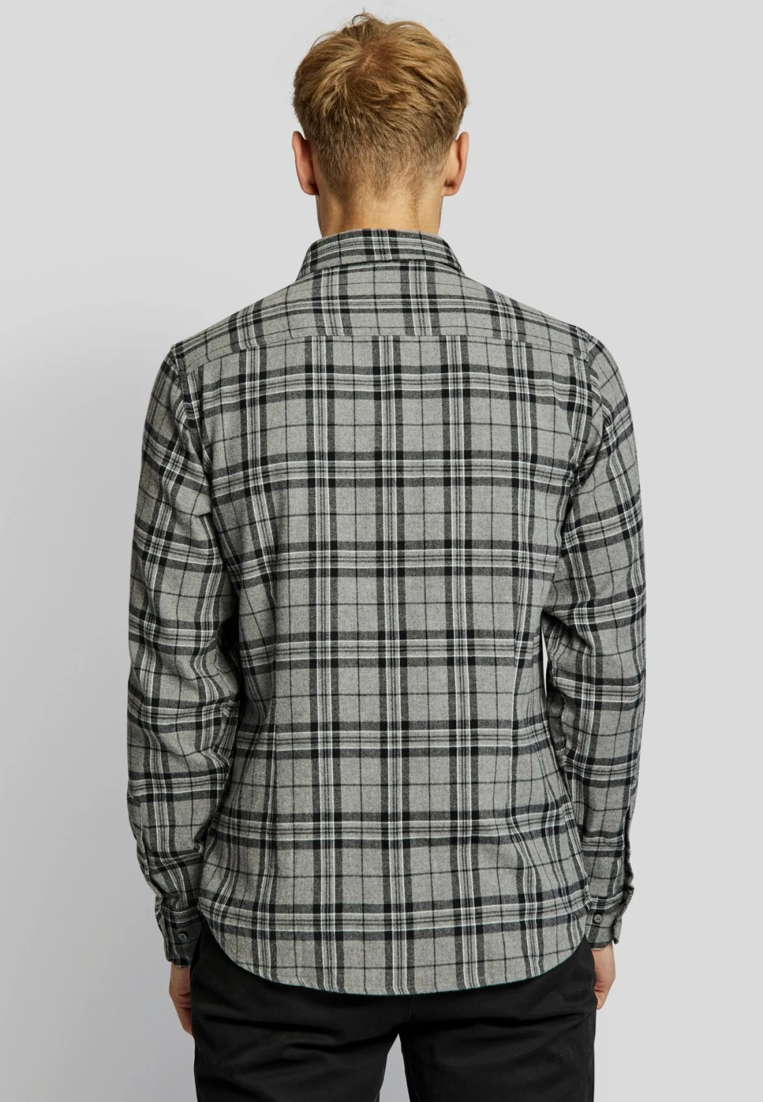 bs_bergen_casual_modern_f_4.webp BS Bergen casual modern fit Skjorta - Grey
