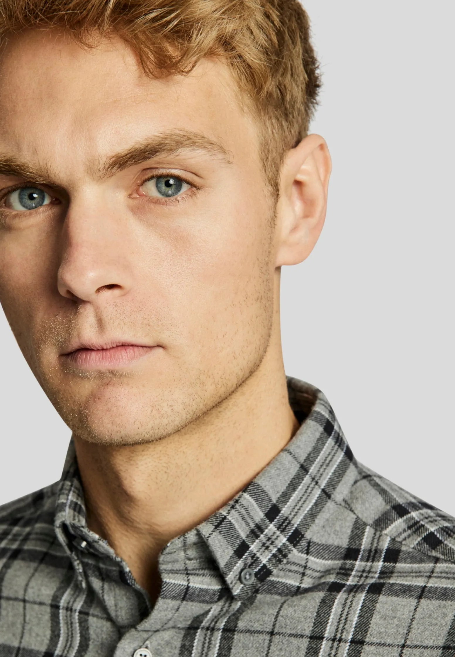 bs_bergen_casual_modern_f_5.webp BS Bergen casual modern fit Skjorta - Grey