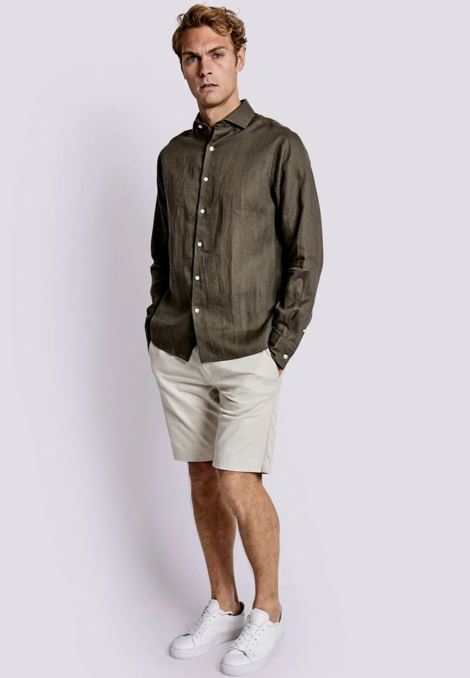 bs_bilbao_casual_modern_f_2-3.webp BS Bilbao Casual Modern Fit Skjorta - Army