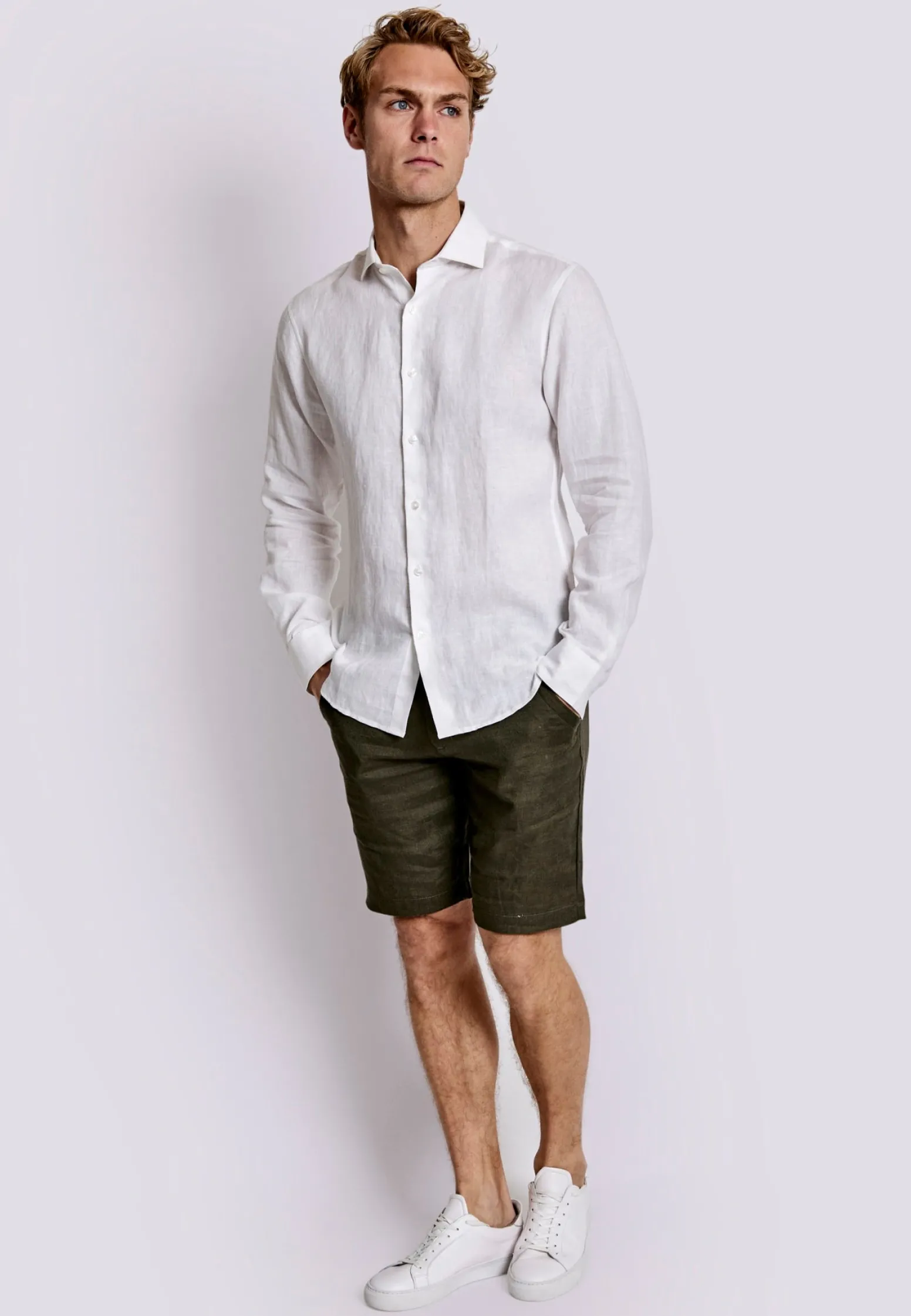 bs_bilbao_casual_modern_f_2.webp BS Bilbao Casual Modern Fit Skjorta - White