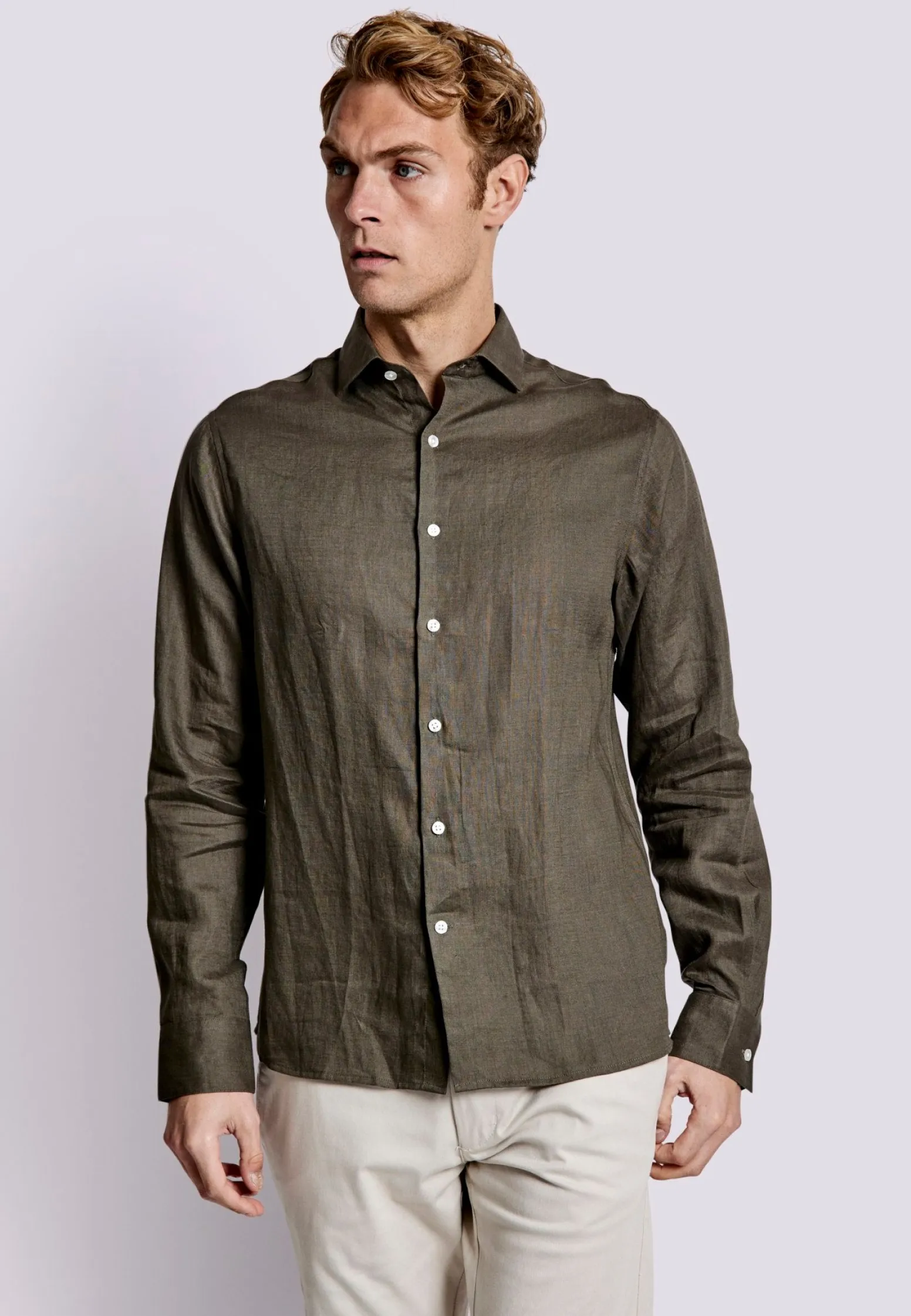 bs_bilbao_casual_modern_f_3-3.webp BS Bilbao Casual Modern Fit Skjorta - Army
