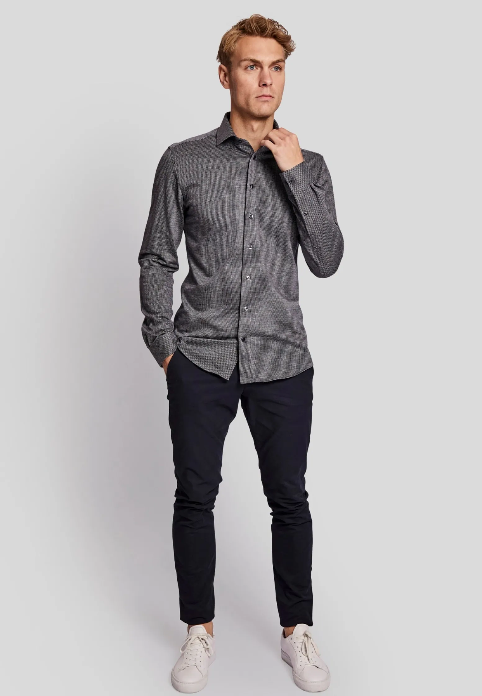 bs_binotto_slim_fit_skjor_2.webp BS Binotto slim fit Skjorta - Thunder