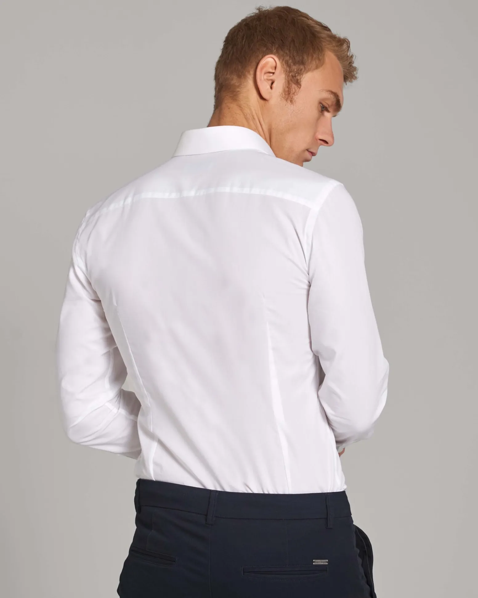 bs_bond_slim_fit_smoking__4.webp BS Bond Slim Fit Smoking Skjorta Vit - White