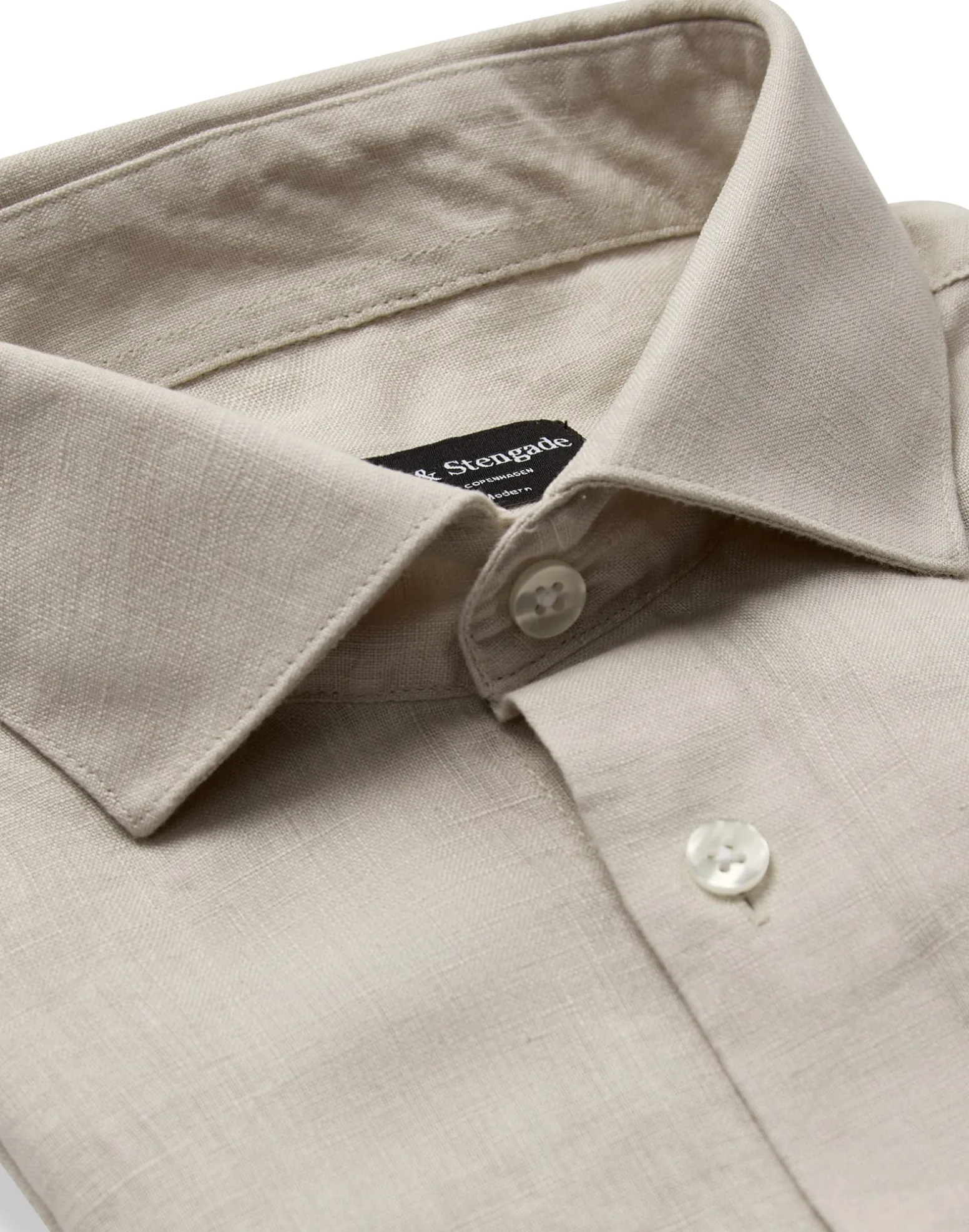 BS Brisbane Casual Modern Fit Skjorta - Sand