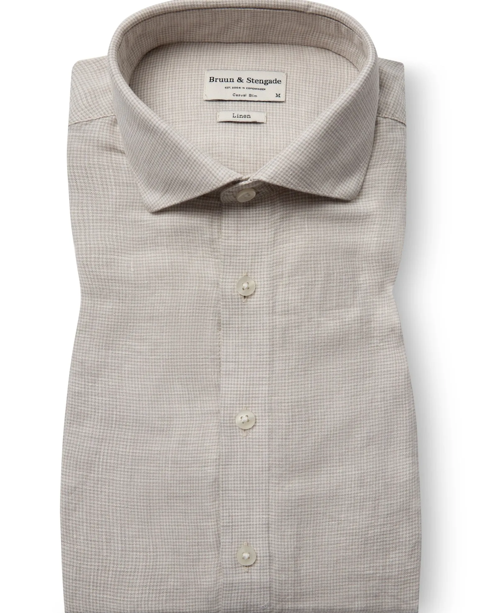 BS Burnie Casual Slim Fit Skjorta - Sand