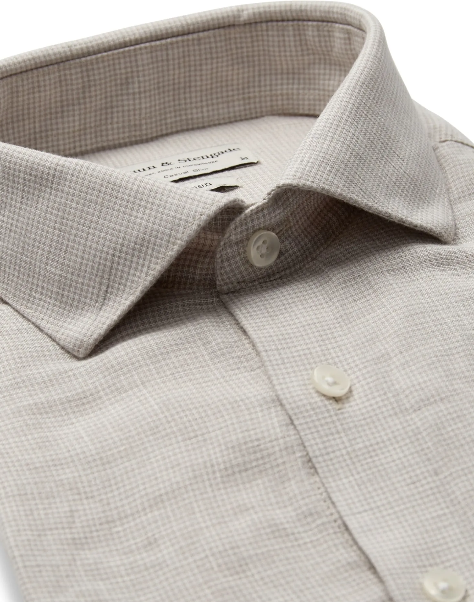 BS Burnie Casual Slim Fit Skjorta - Sand