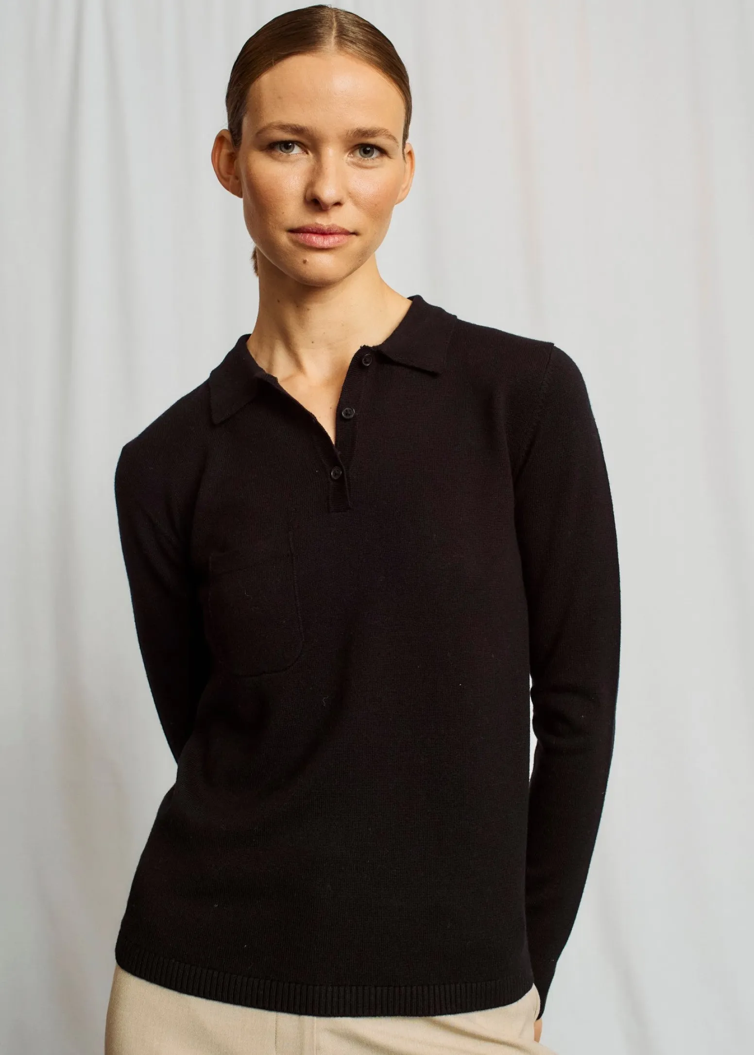 BS Celestina Regular Fit Stickat - Black