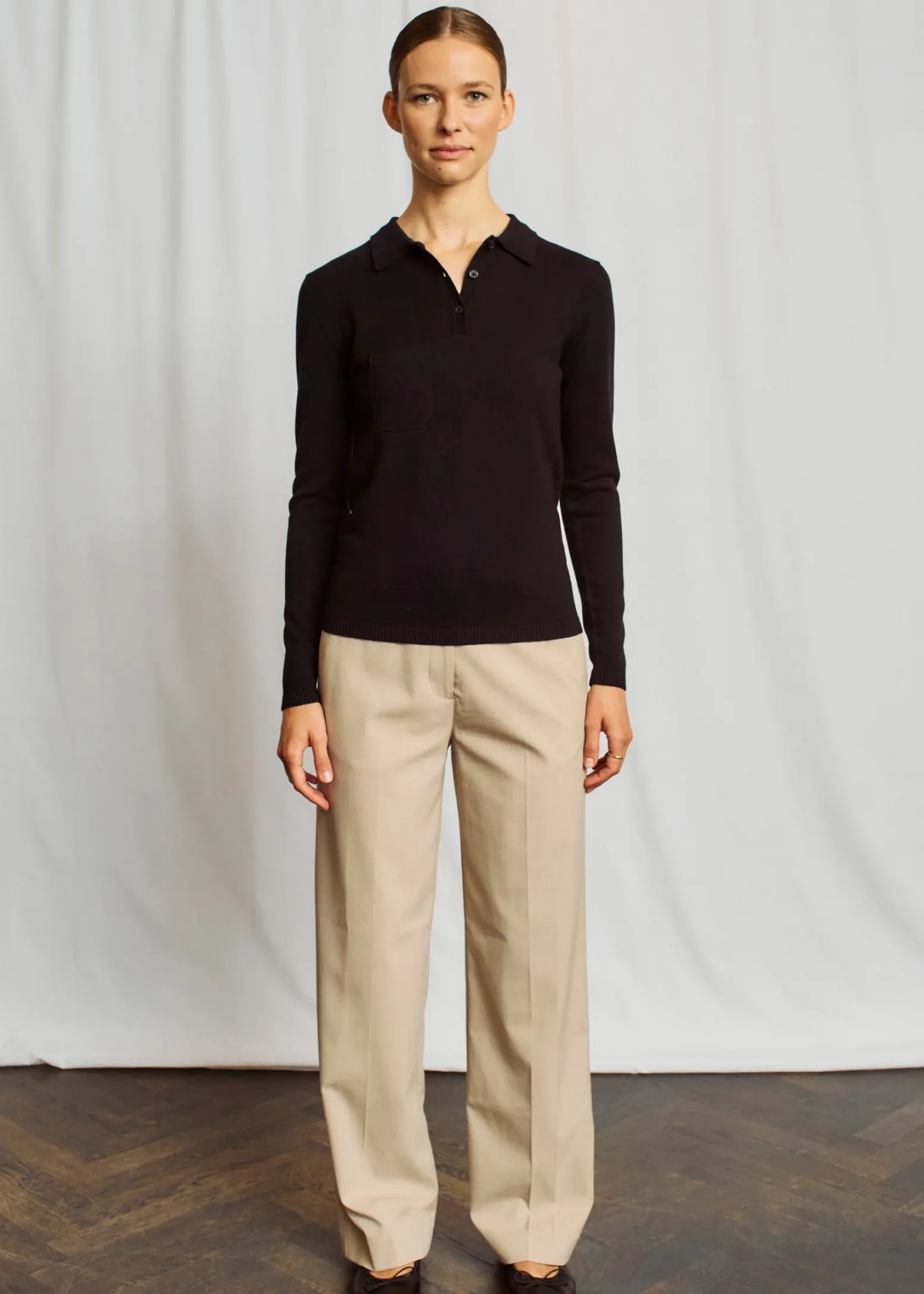 BS Celestina Regular Fit Stickat - Black