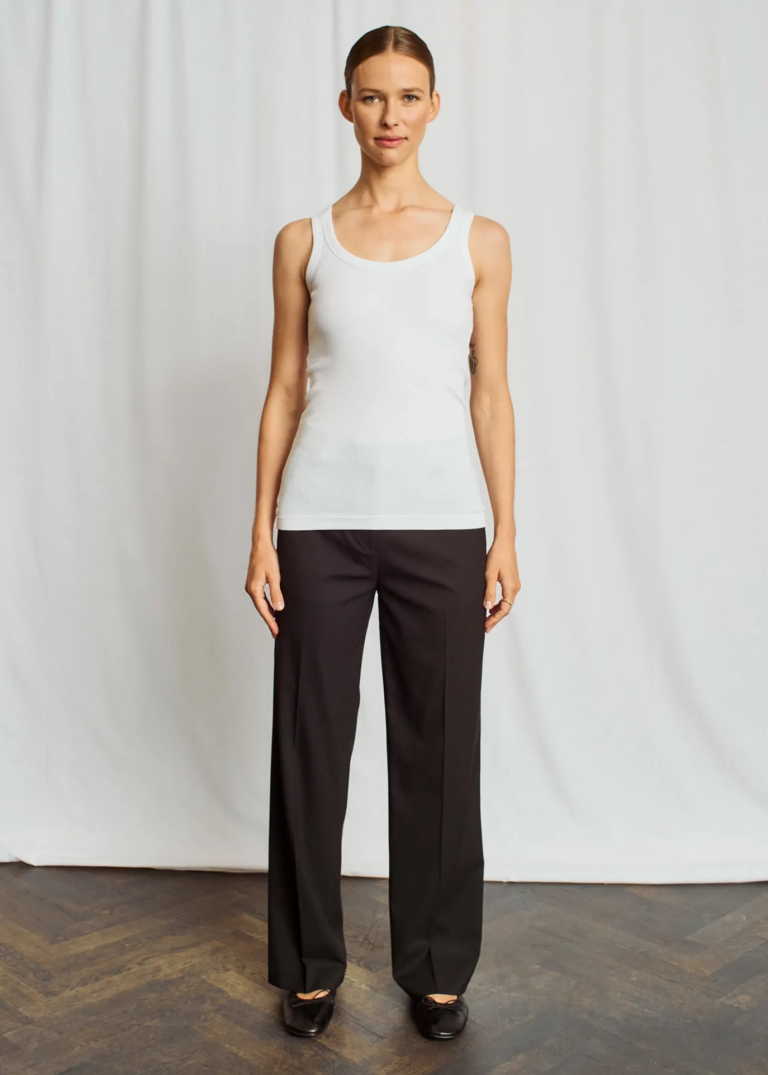 BS Charlotte Regular Fit Topp - White