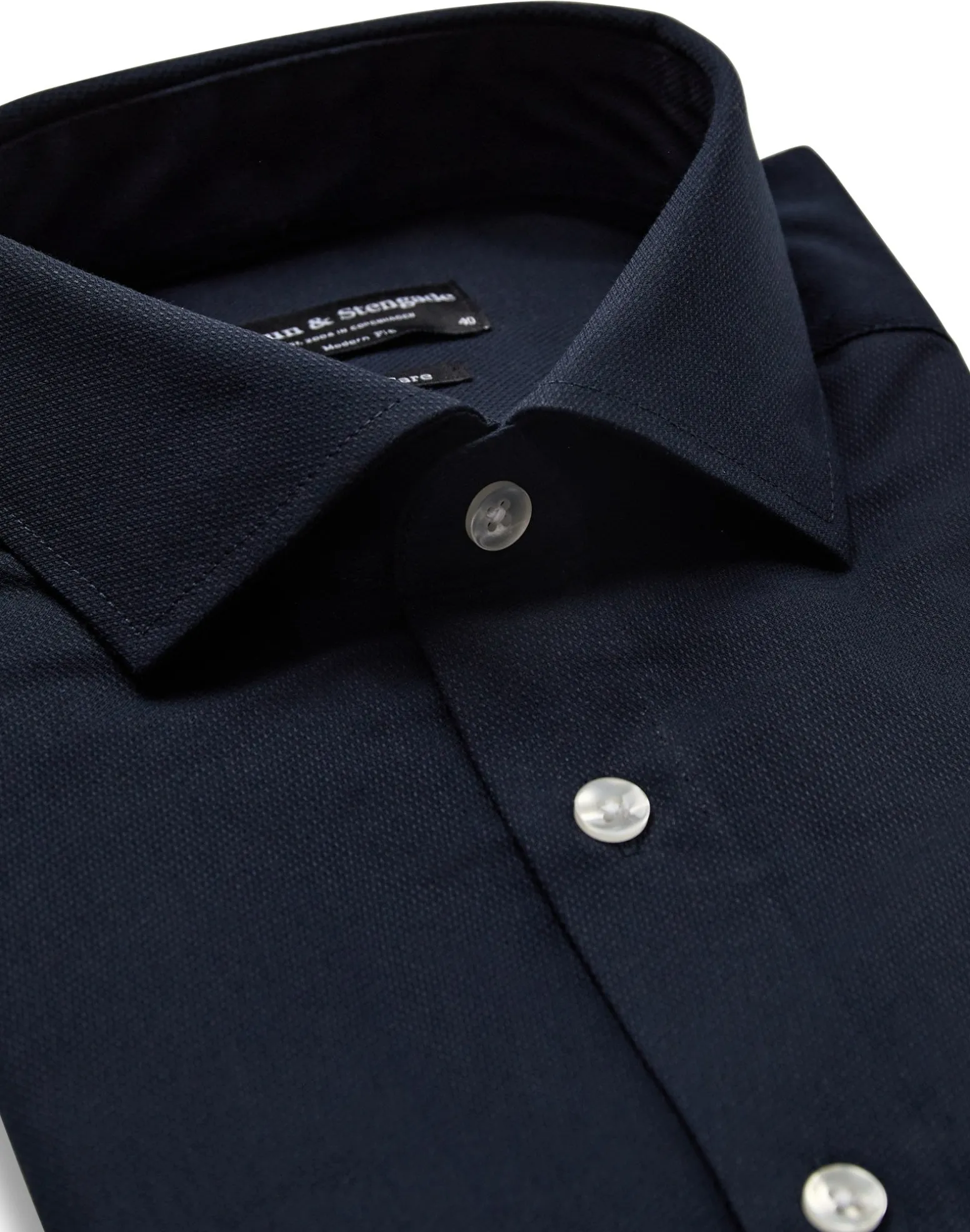 BS Damar Modern Fit Skjorta - Navy