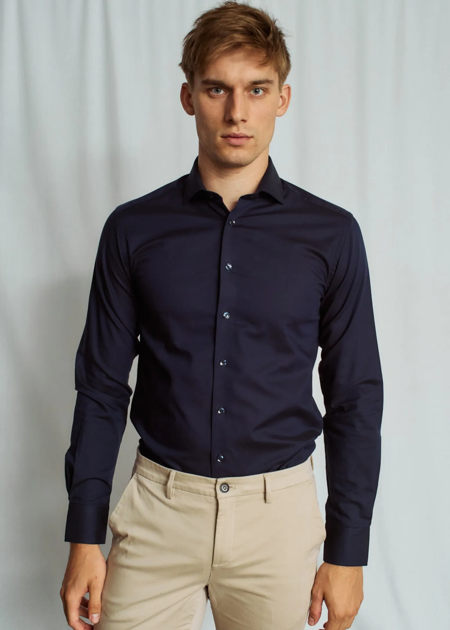 BS Dario Slim Fit Skjorta - Navy