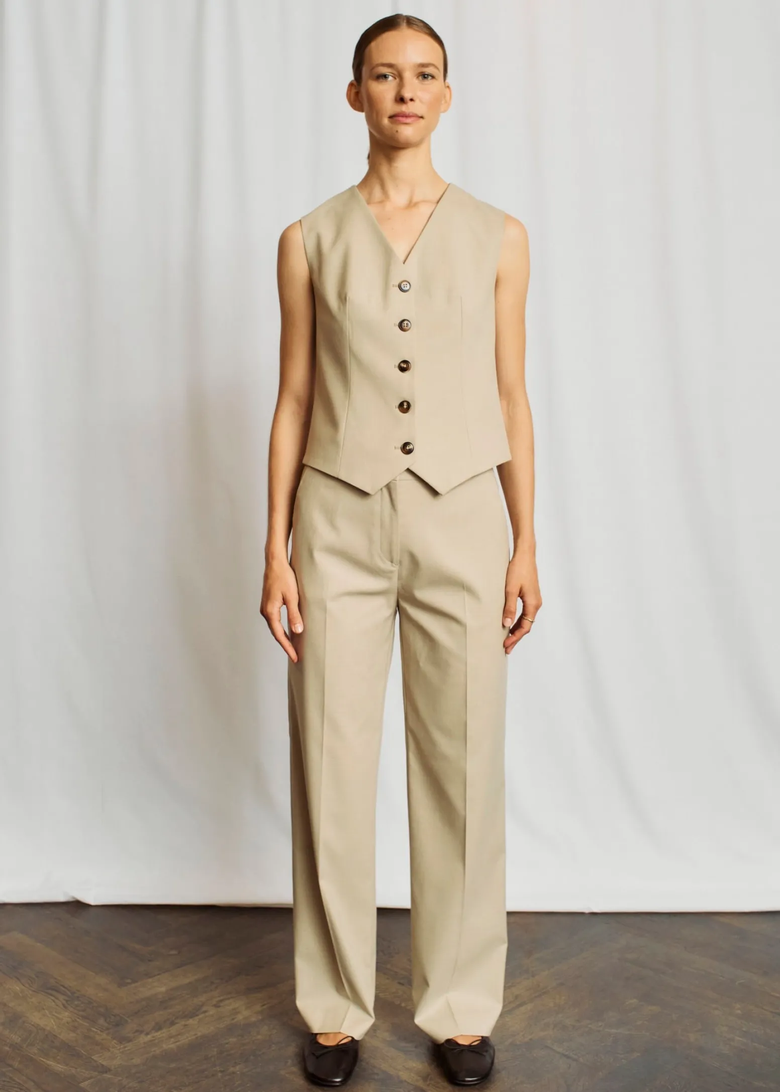 BS Decima Slim Fit Väst - Sand