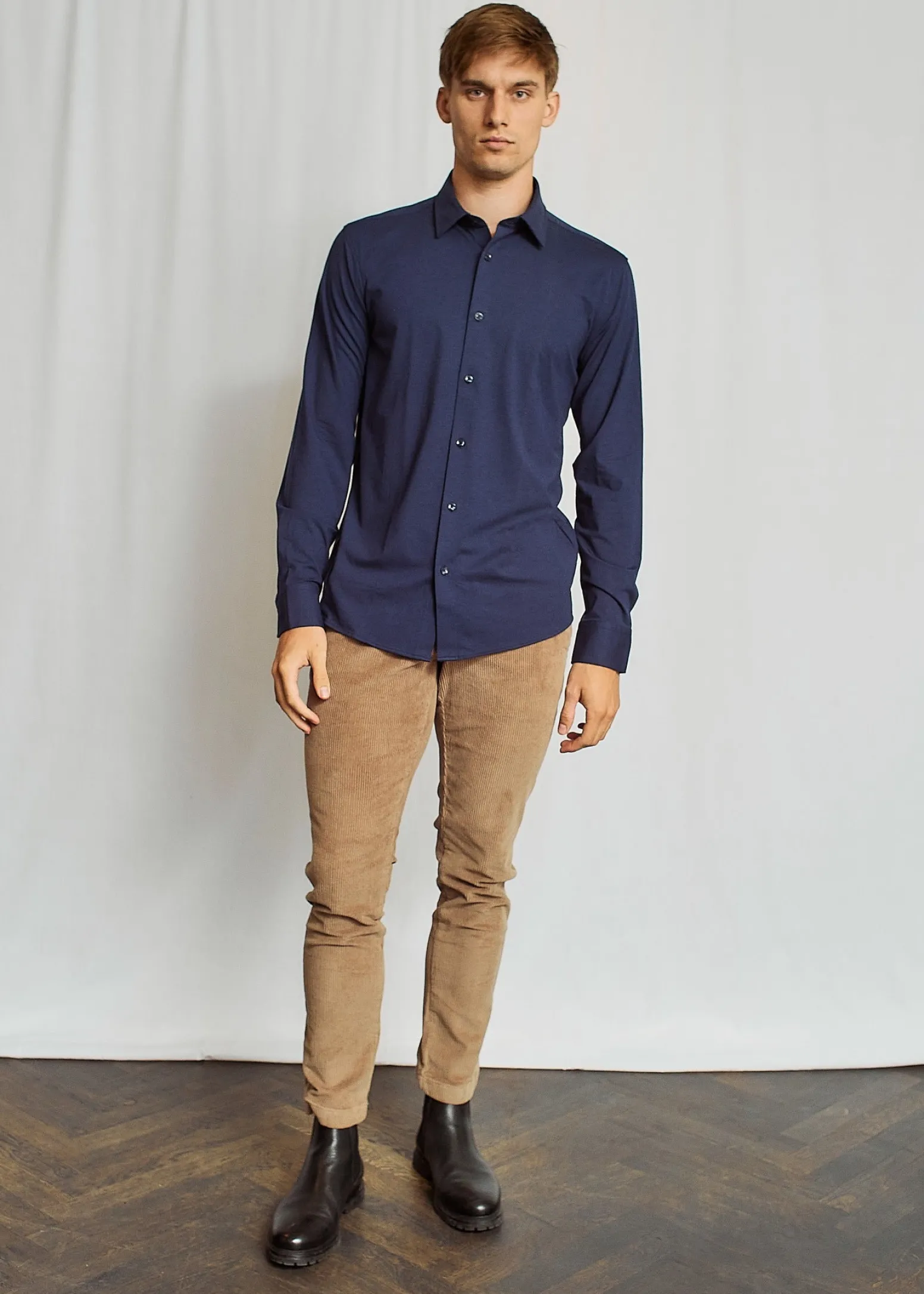 BS Delfin Performance Fit Skjorta - Navy
