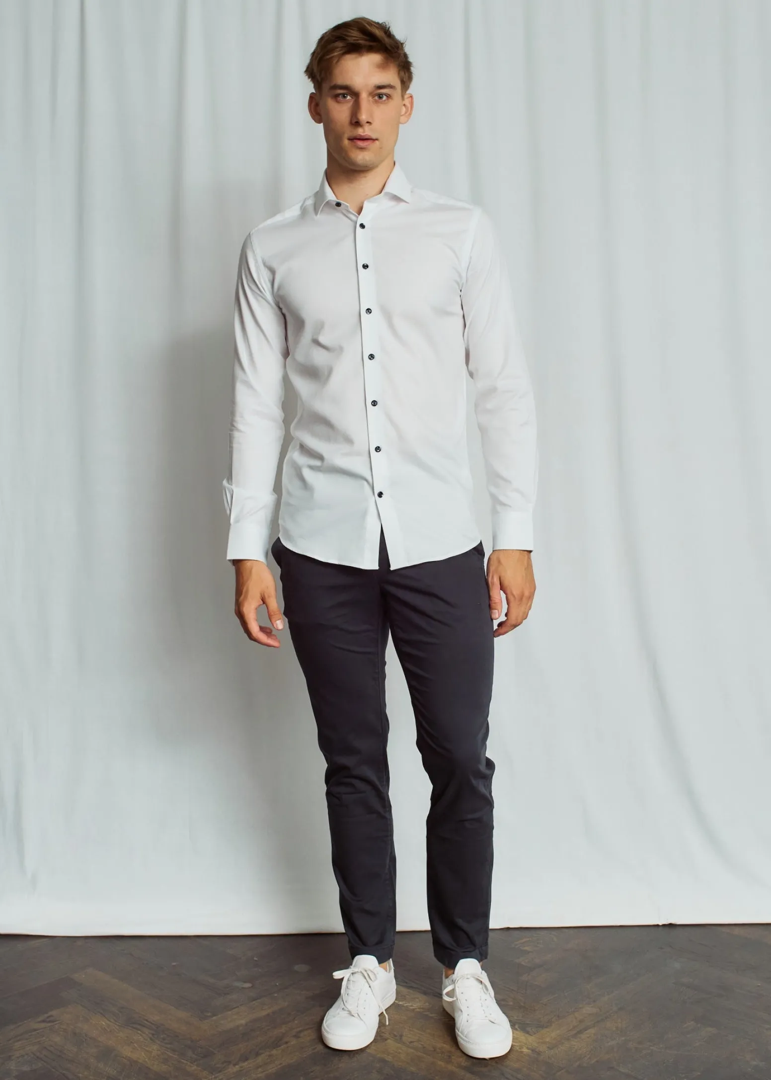 BS Dragic Modern Fit Skjorta - White