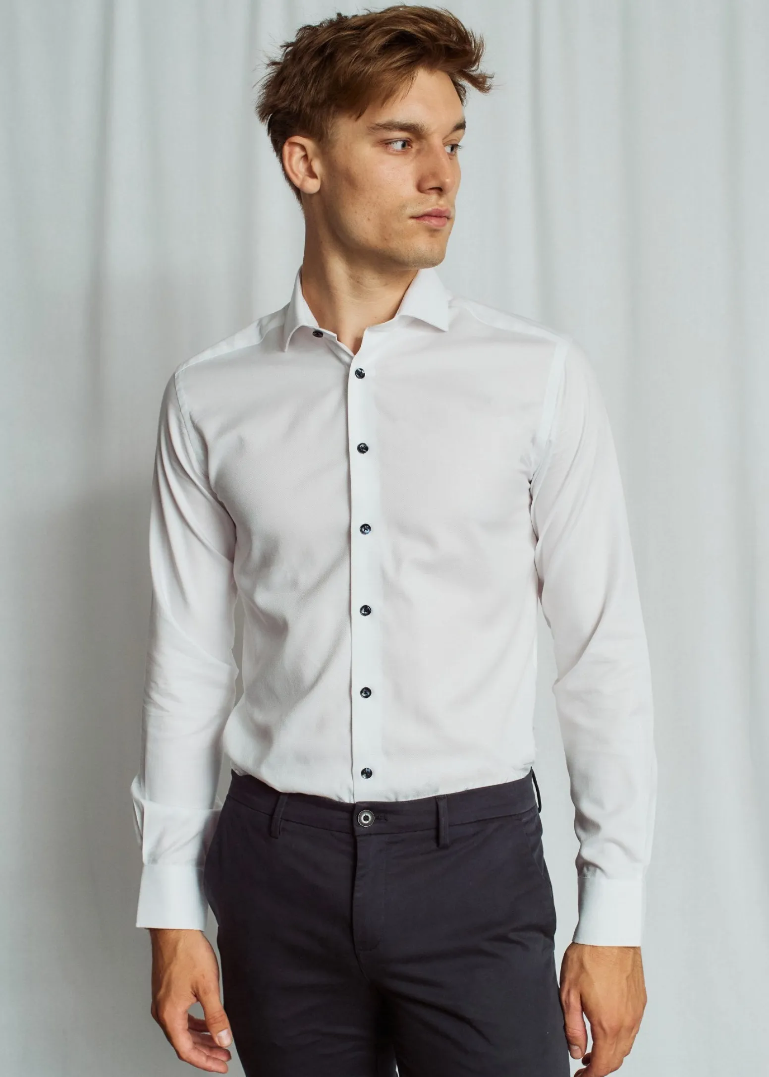 BS Dragic Modern Fit Skjorta - White