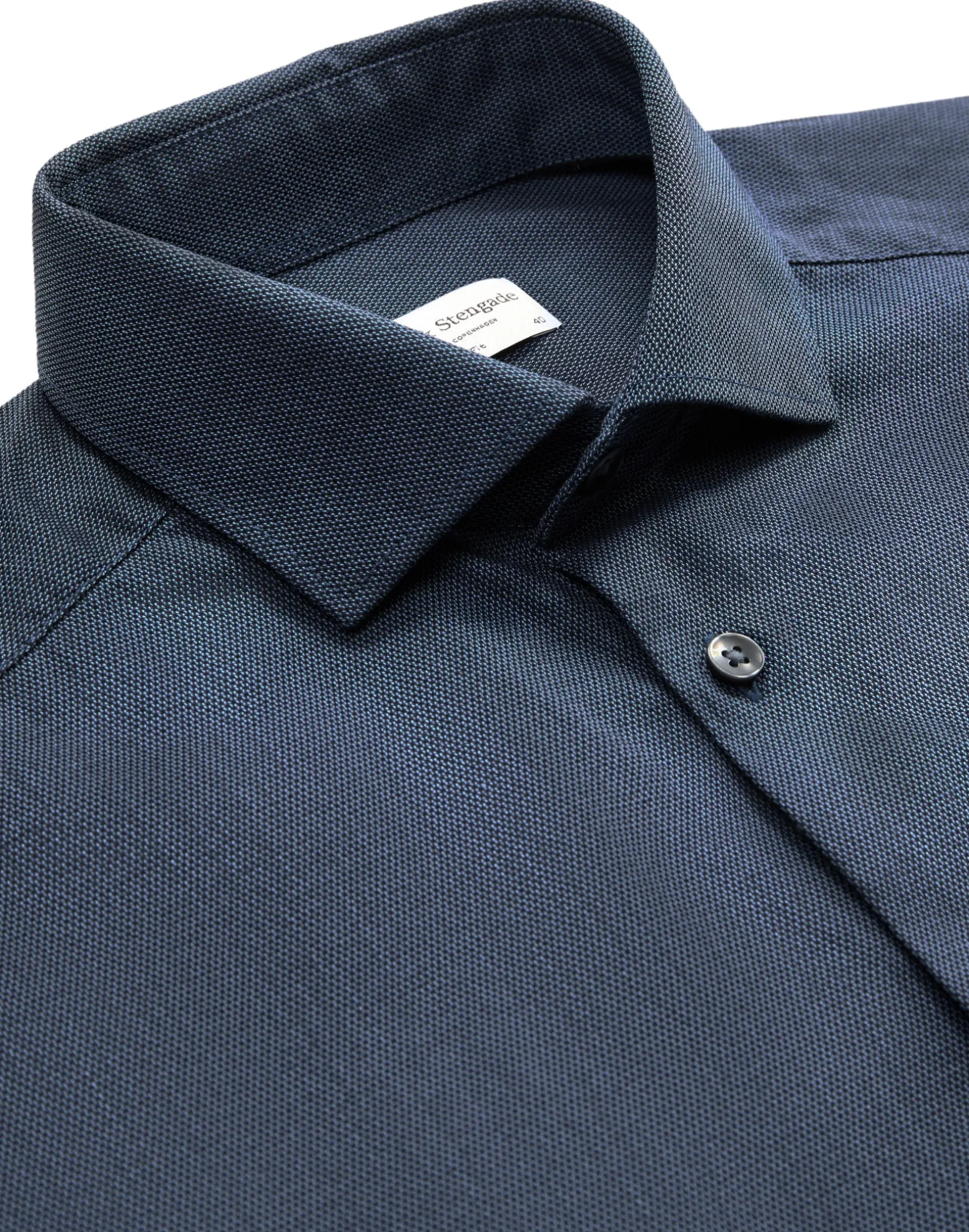 BS Edvald Slim Fit Skjorta - Dark Blue