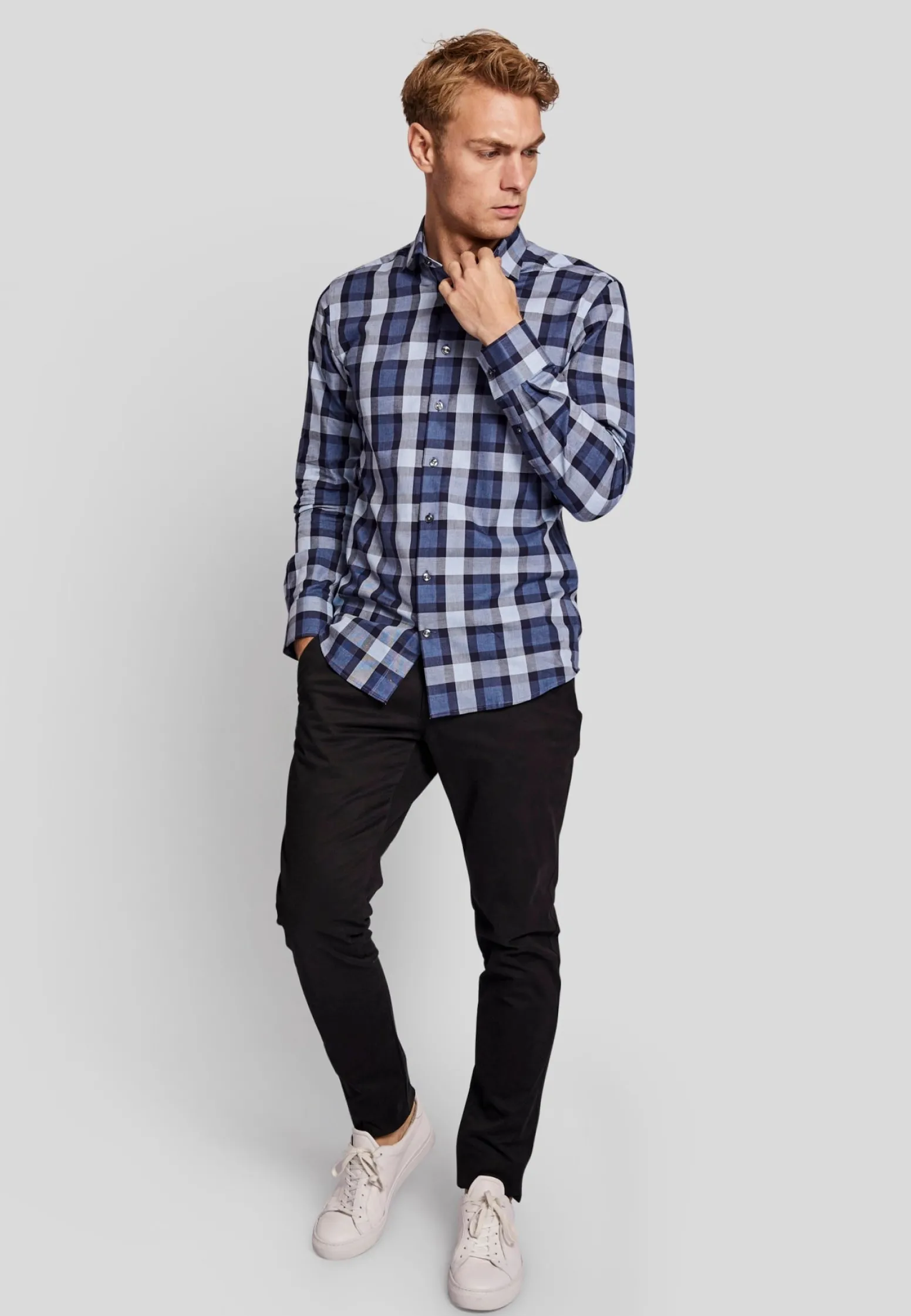 bs_elneny_modern_fit_skjo_2.webp BS Elneny modern fit Skjorta - Blue