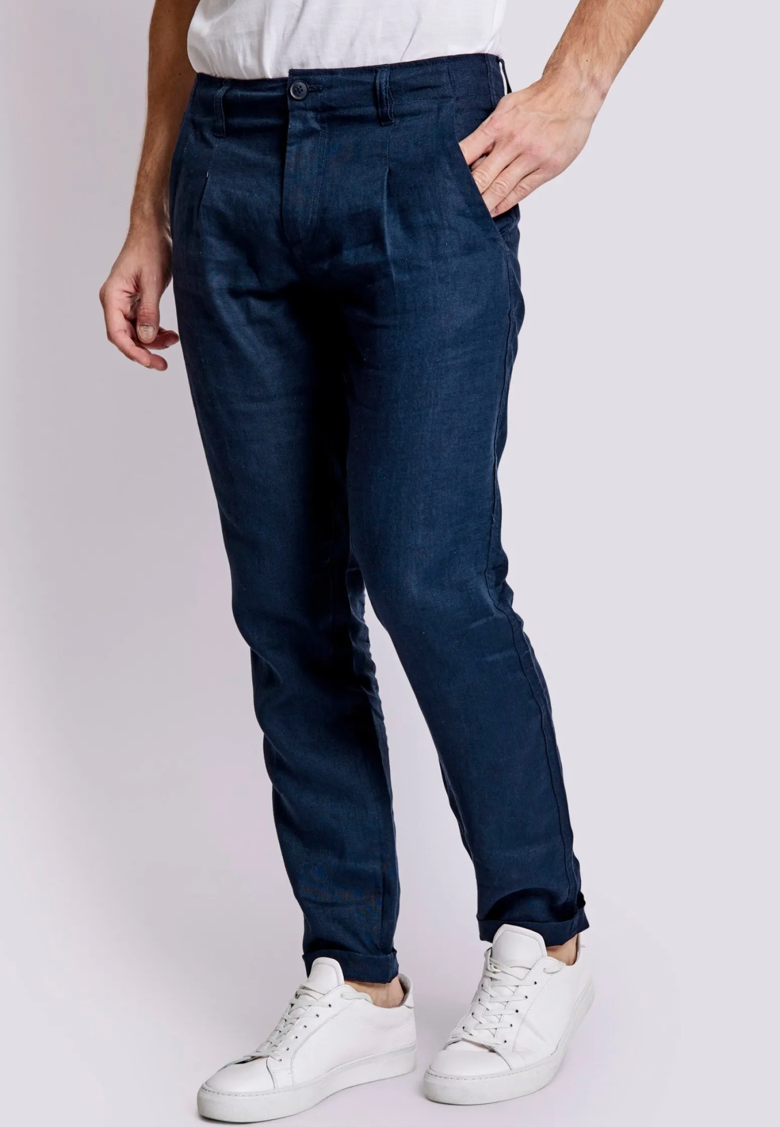 bs_enrique_slim_fit_chino_3-1.webp BS Enrique Slim Fit Chinos - Navy