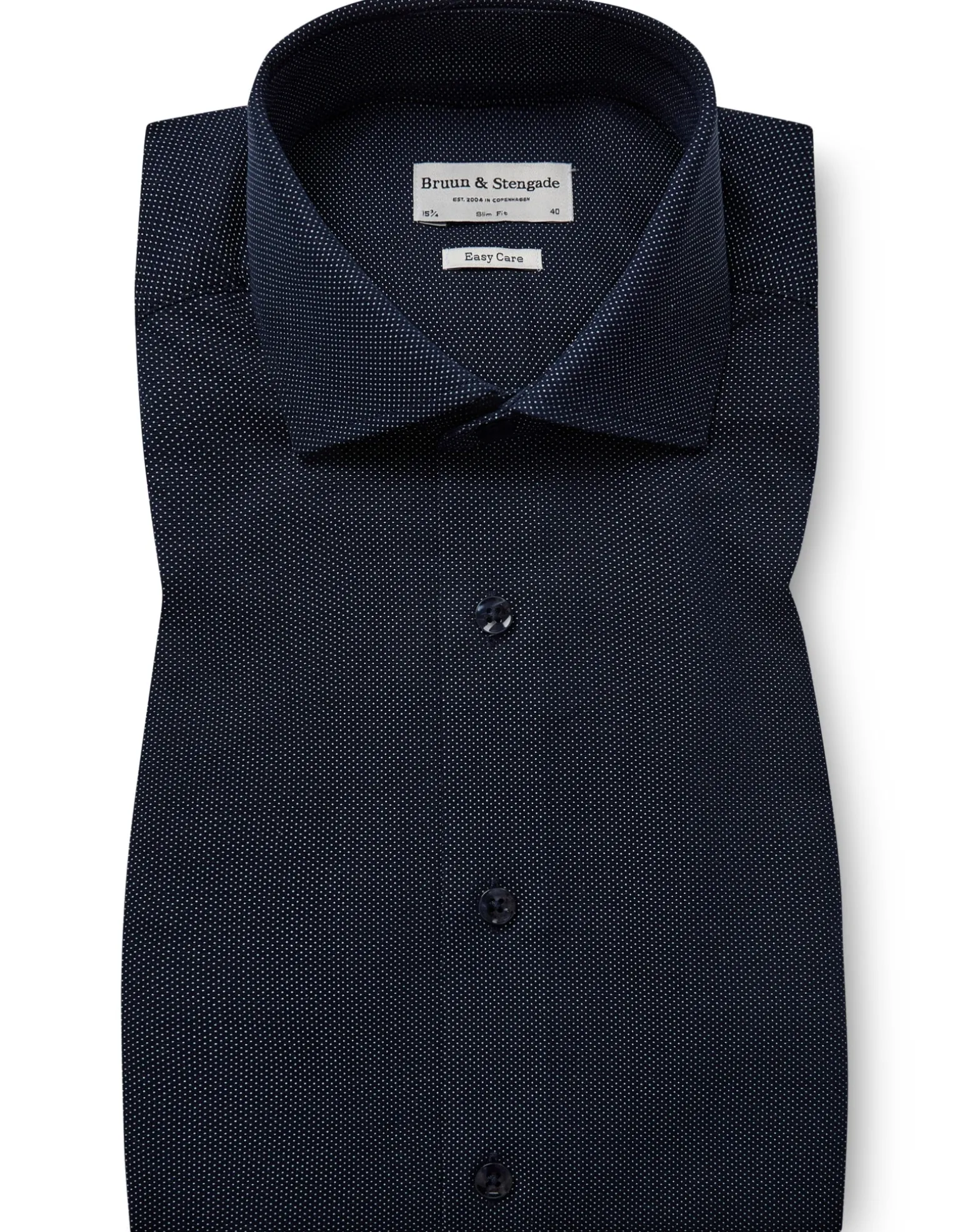 BS Favre Slim Fit Skjorta - Navy
