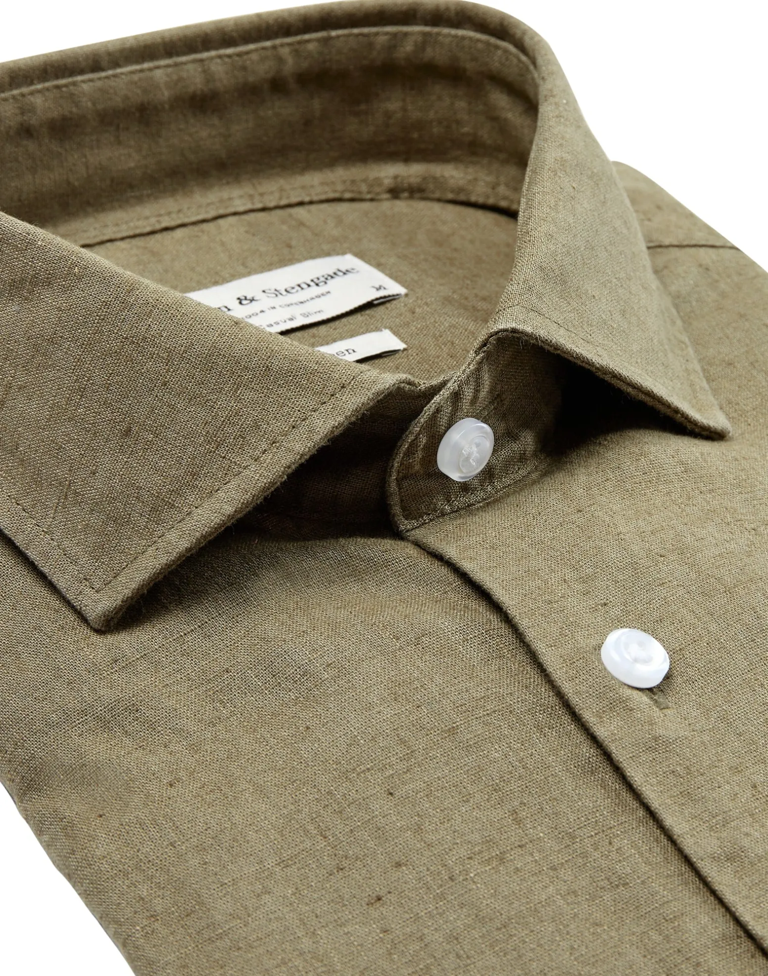 BS Ferrol Casual Slim Fit Skjorta - Army