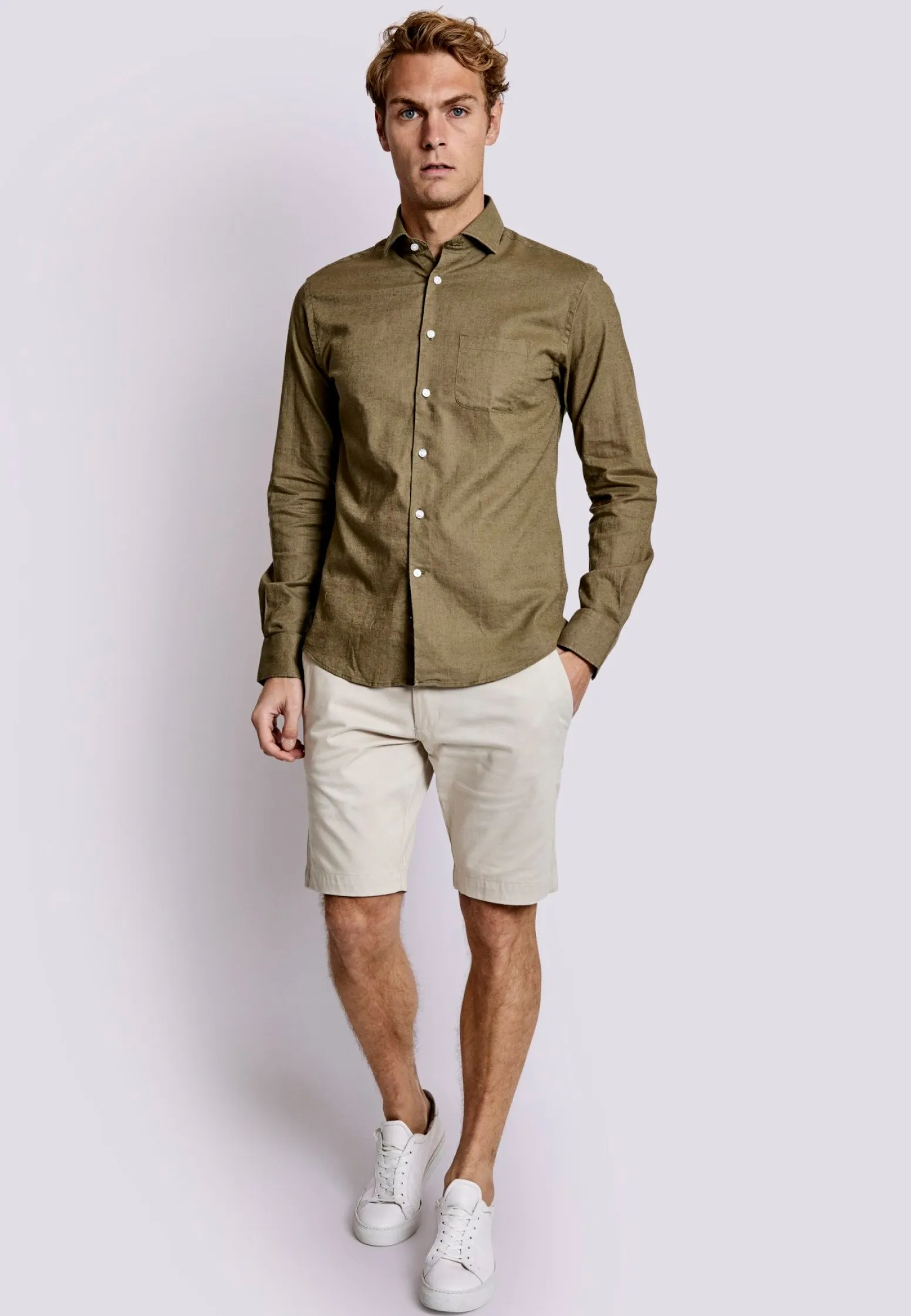 bs_ferrol_casual_slim_fit_2-2.webp BS Ferrol Casual Slim Fit Skjorta - Army