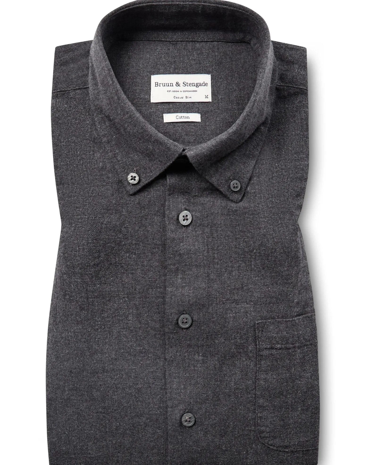 BS Floyd Casual Slim Fit Skjorta - Charcoal