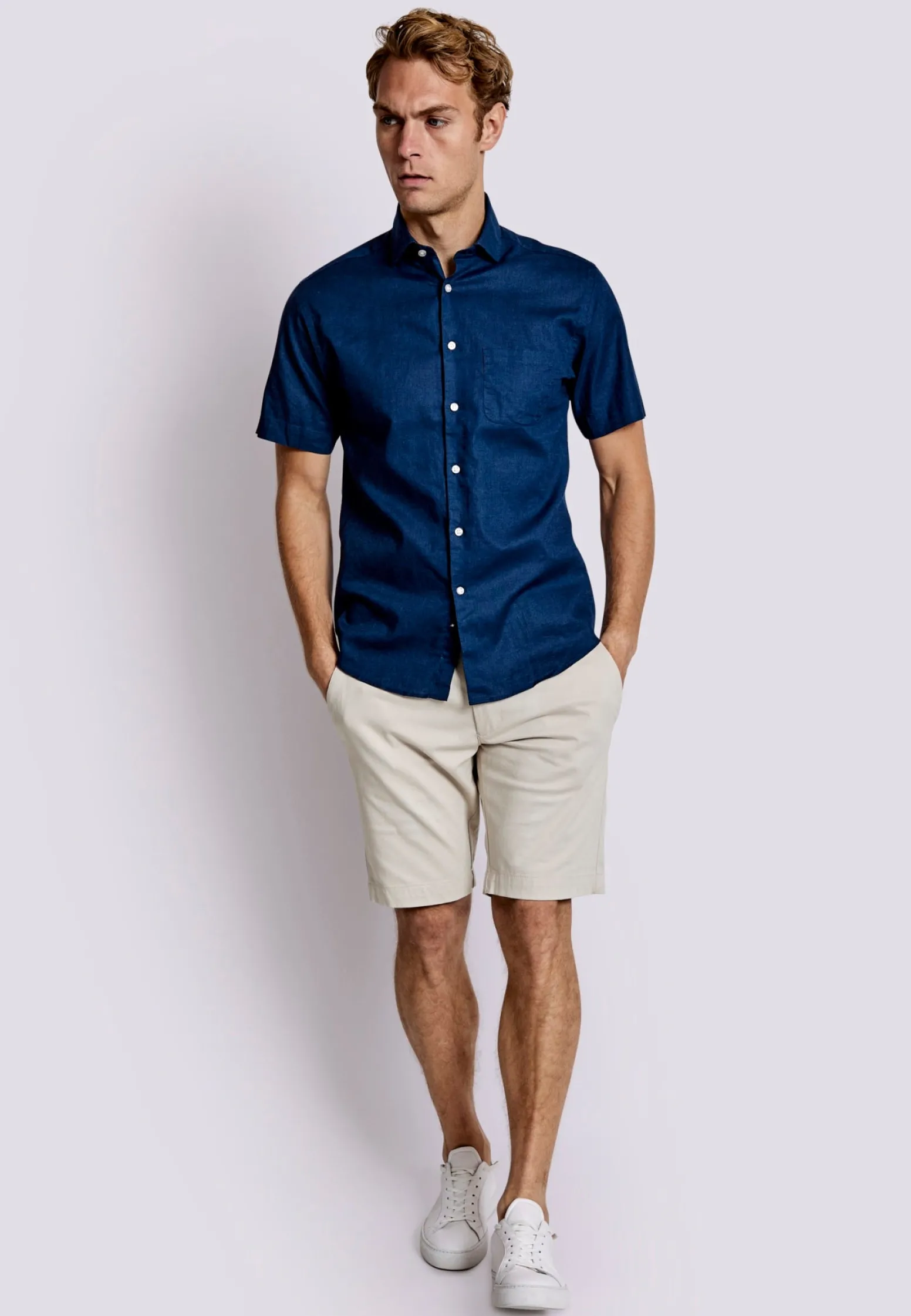bs_gandia_casual_modern_f_2.webp BS Gandia Casual Modern Fit Skjorta - Navy