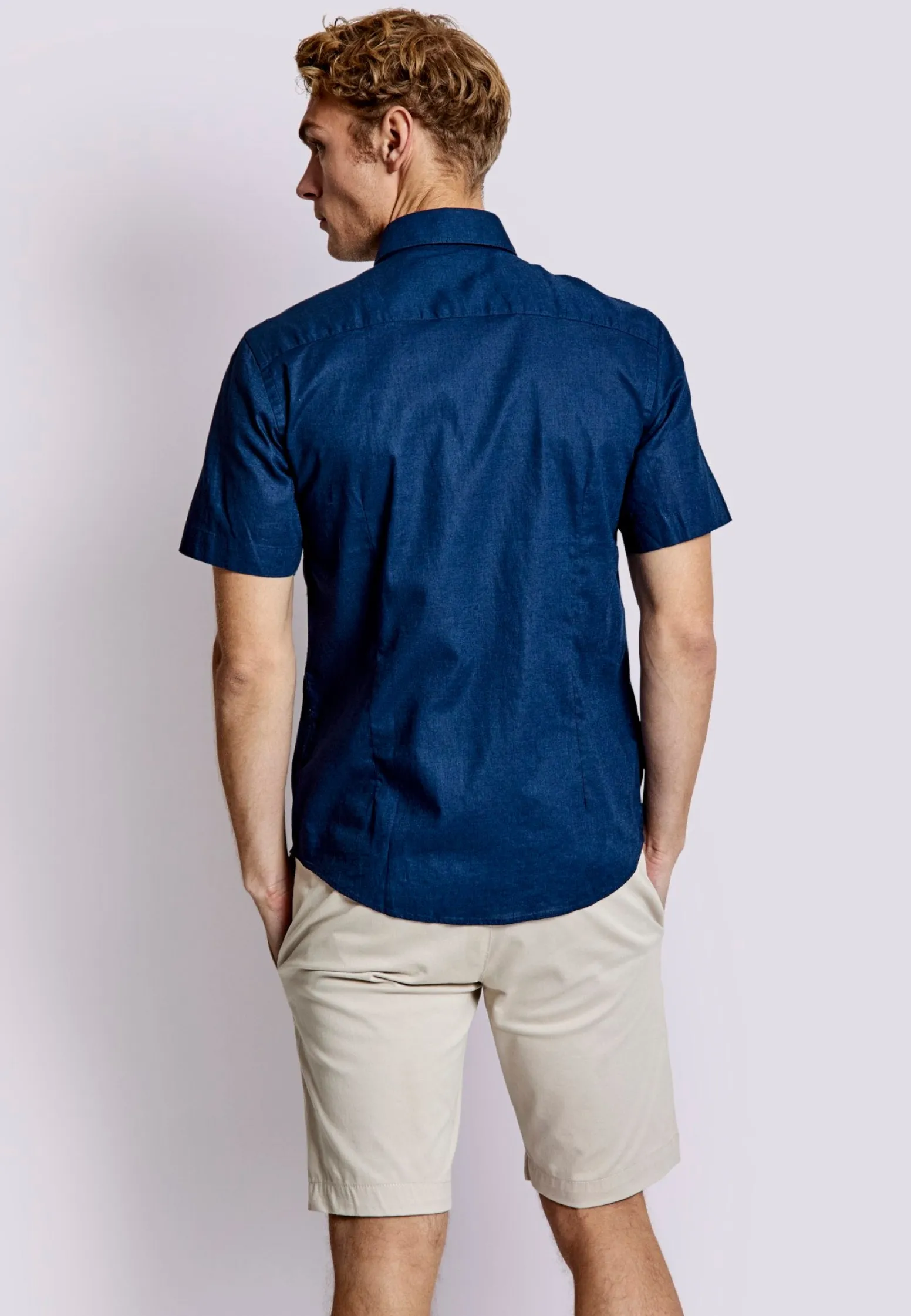 bs_gandia_casual_modern_f_4.webp BS Gandia Casual Modern Fit Skjorta - Navy
