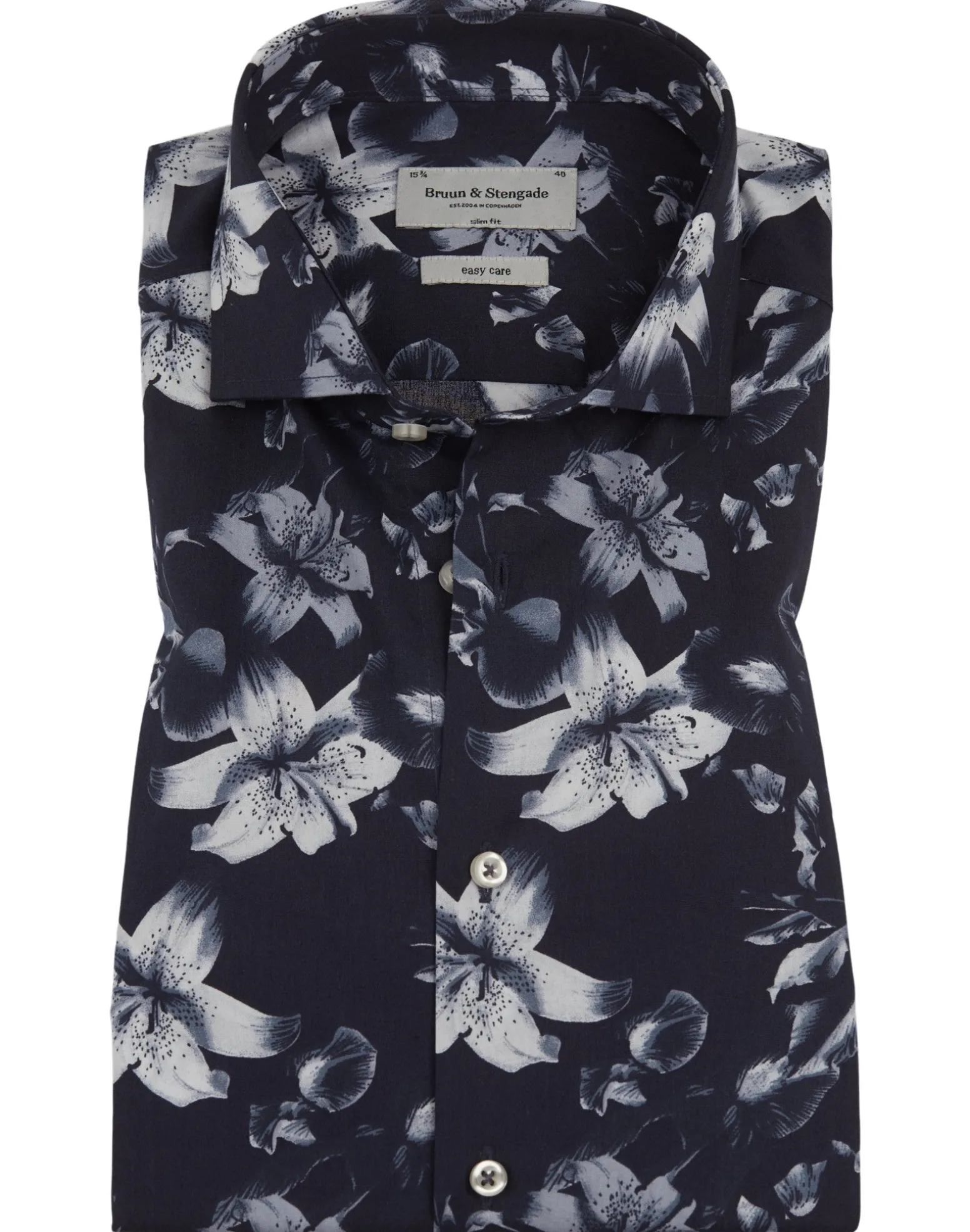 BS Giancarlo Slim Fit Skjorta - Navy