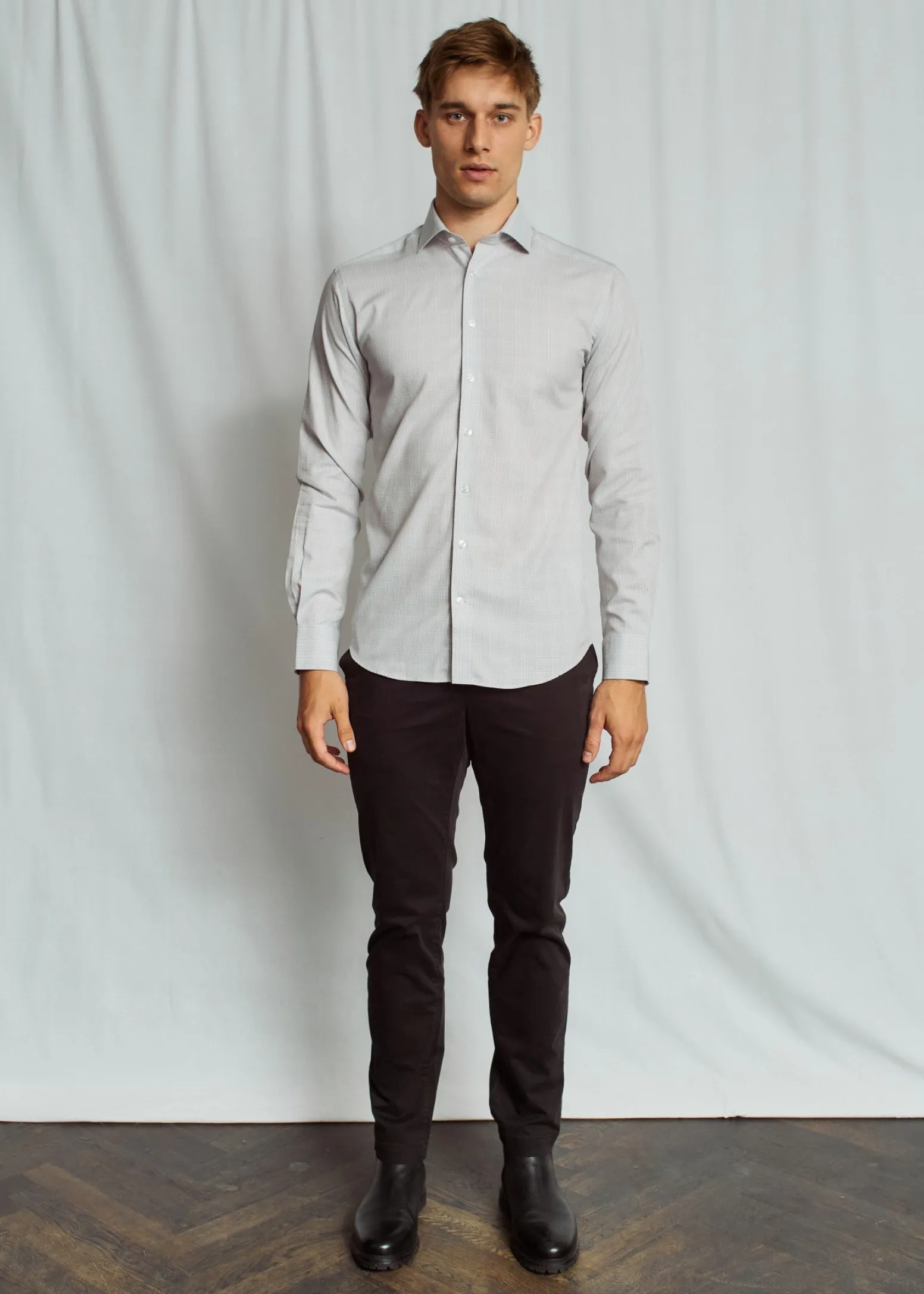 BS Glan Modern Fit Skjorta - Sand