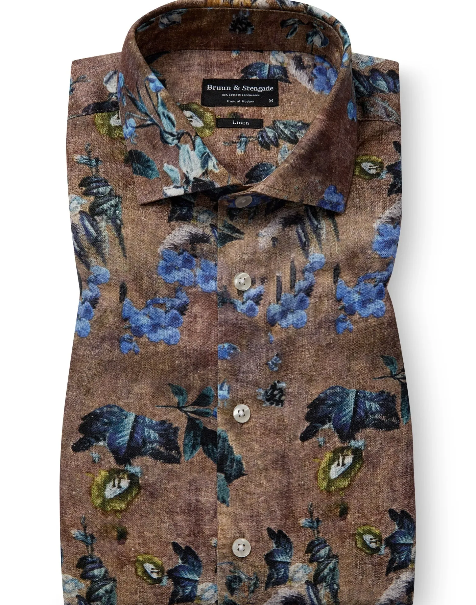 BS Graham Casual Modern Fit Skjorta - Brown