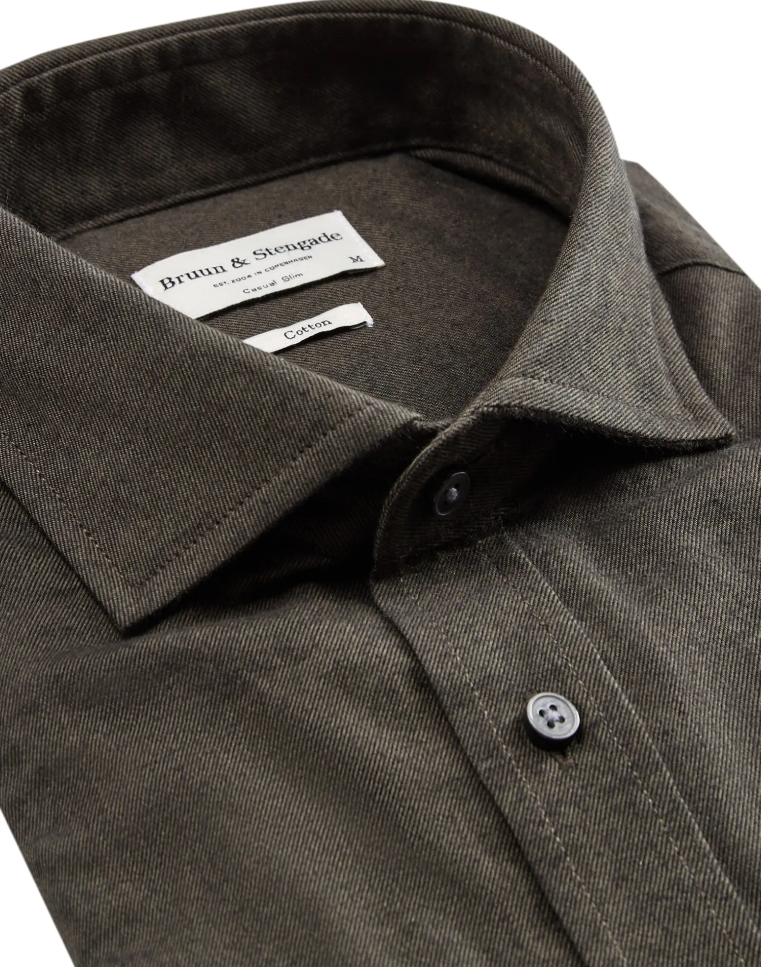 BS Halden casual slim fit Skjorta - Dark Green