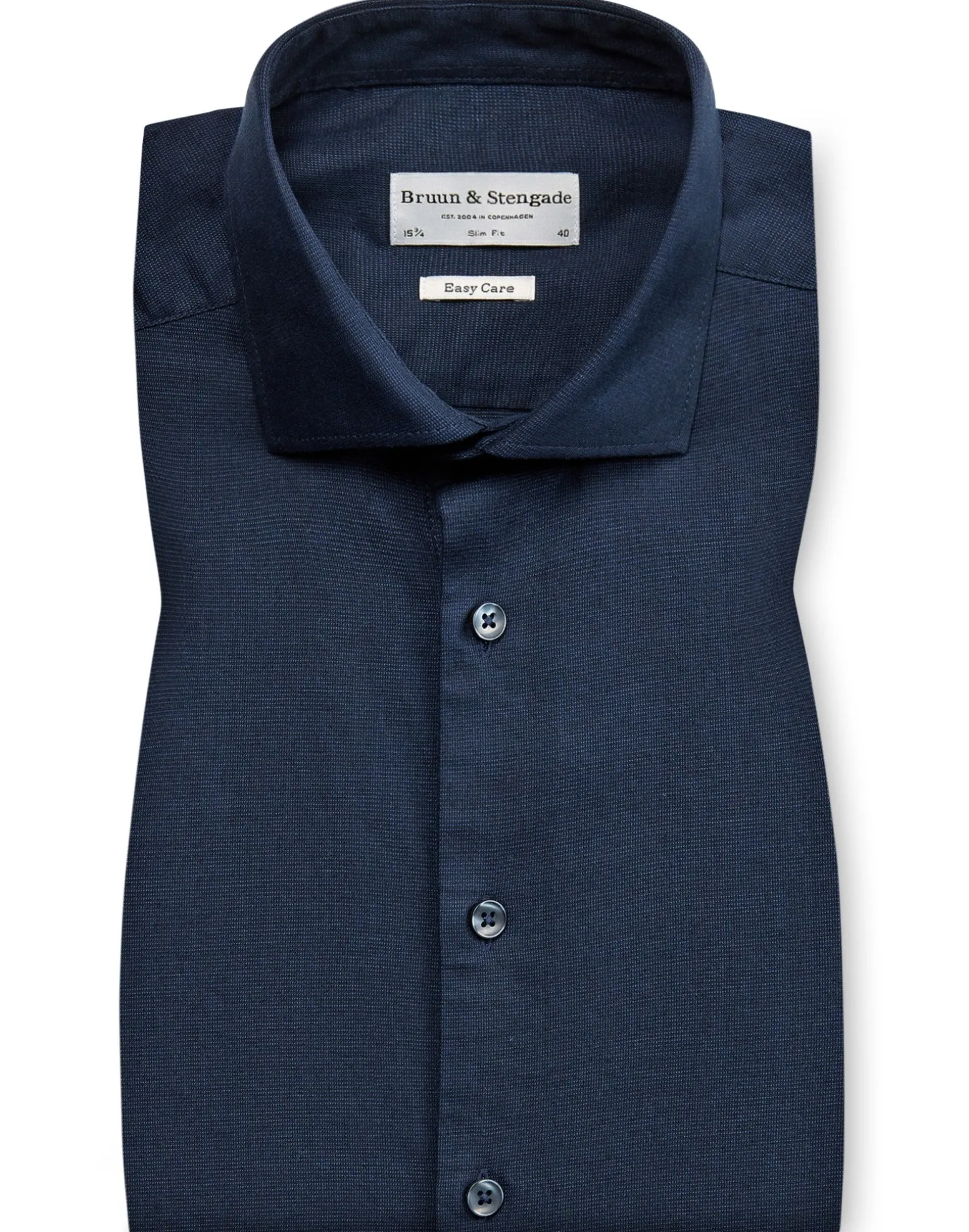 BS Jakob Slim Fit Skjorta - Navy