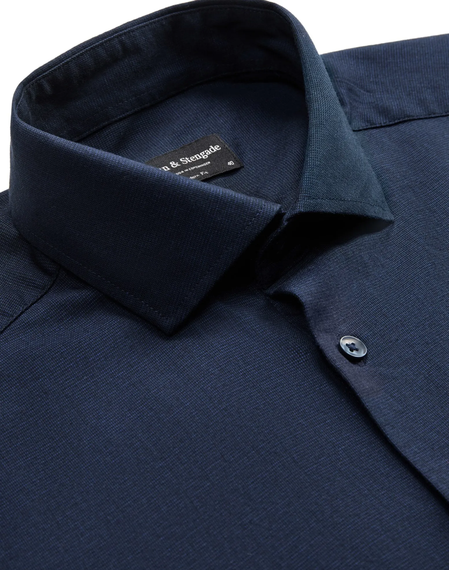 BS Jan Modern Fit Skjorta - Navy