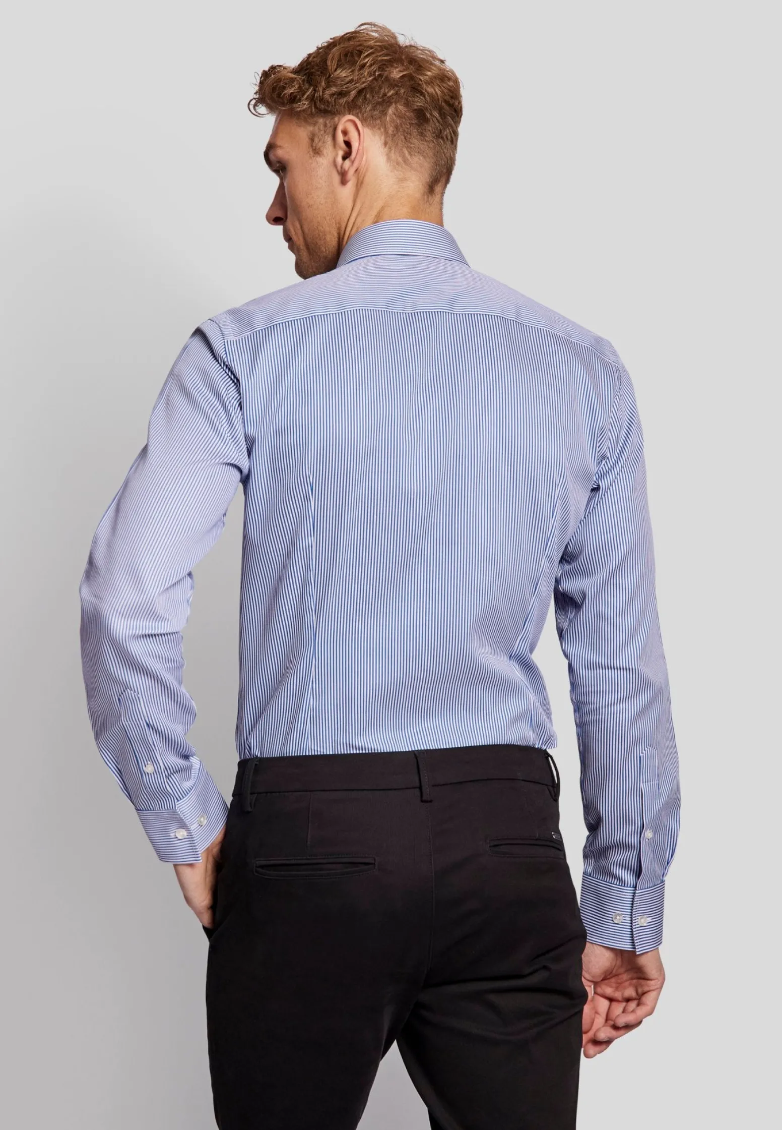 bs_jordan_slim_fit_skjort_4.webp BS Jordan slim fit Skjorta - Light Blue/White