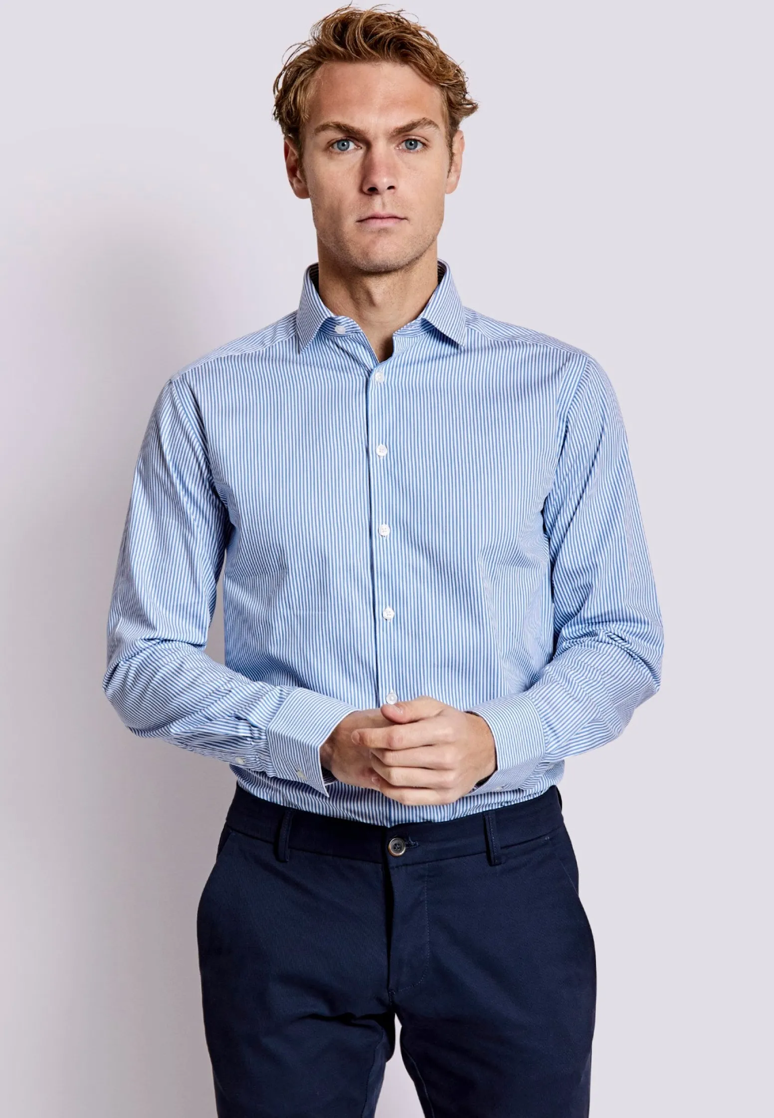bs_kane_modern_fit_skjort_2.webp BS Kane Modern Fit Skjorta - Blue/White