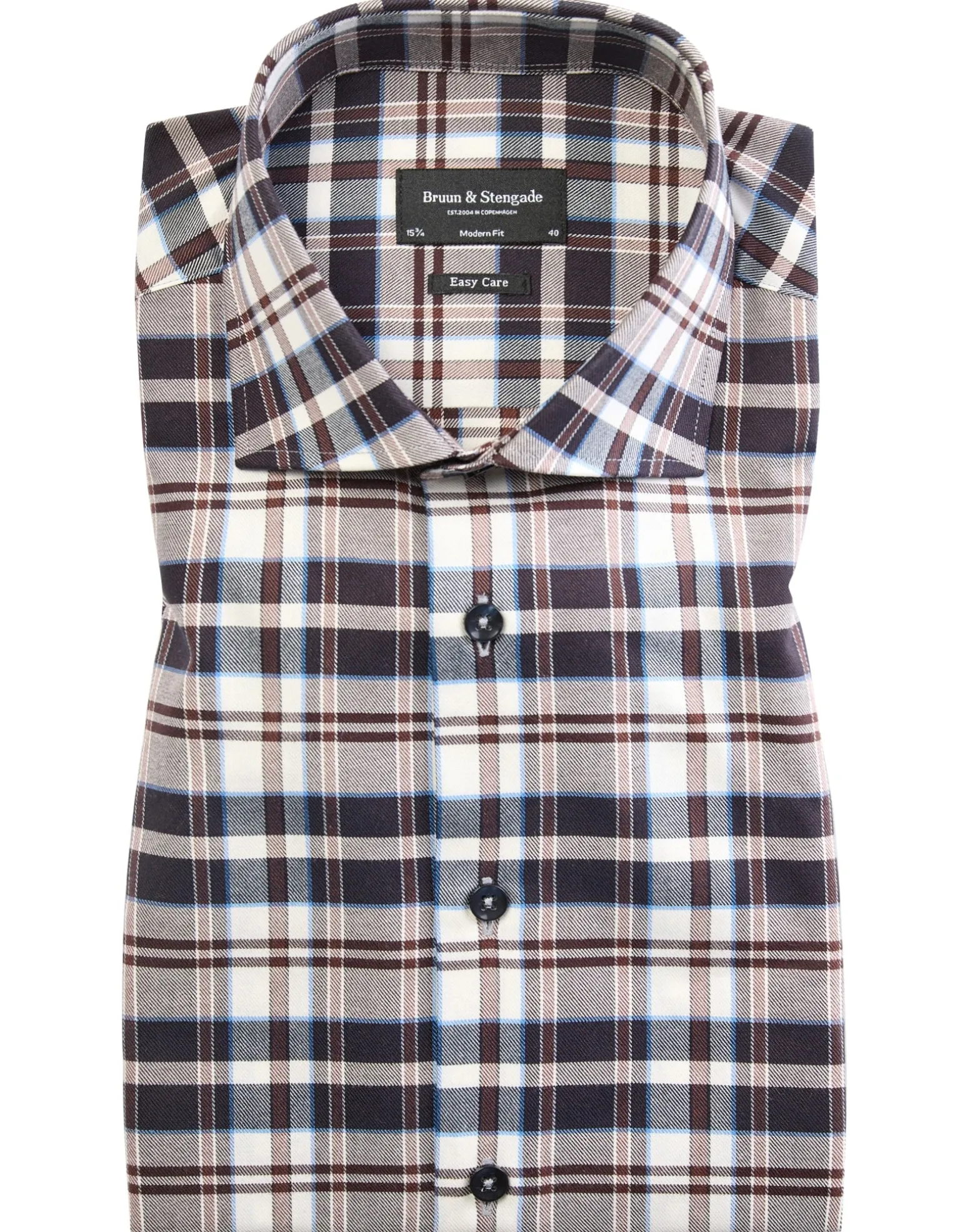 BS Kristian Modern Fit Skjorta - Brown