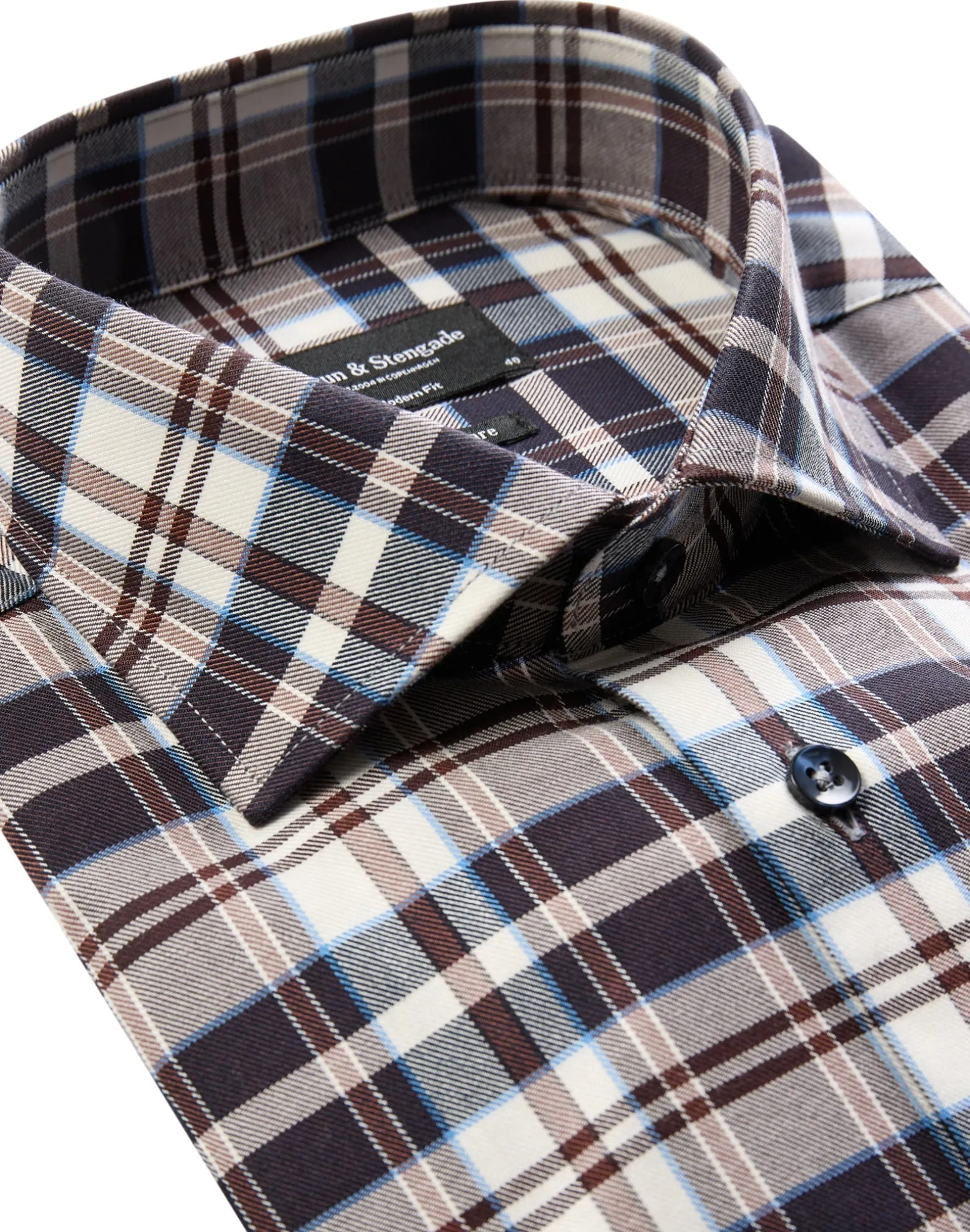 BS Kristian Modern Fit Skjorta - Brown