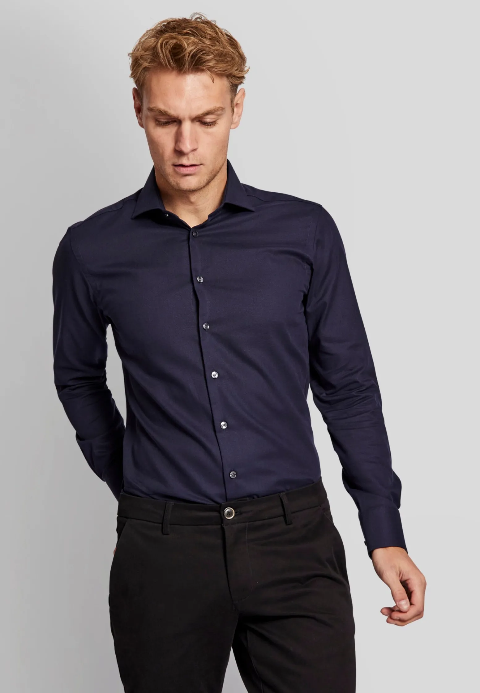 bs_lallana_modern_fit_skj_3.webp BS Lallana modern fit Skjorta - Navy