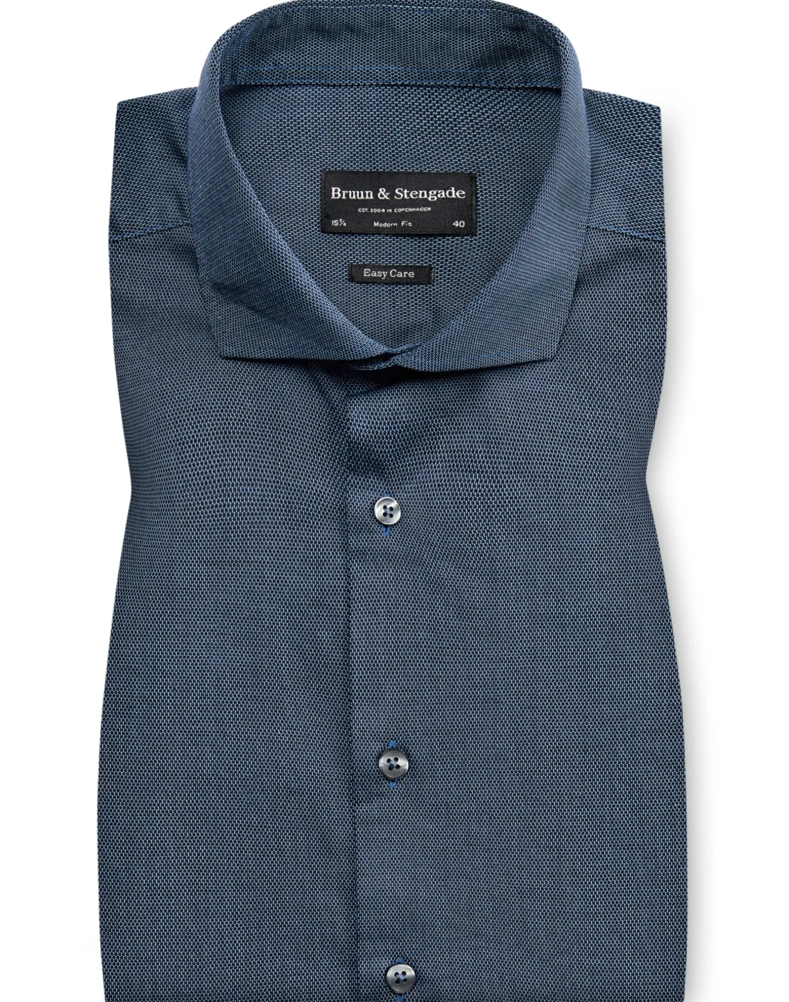 BS Lennard Modern Fit Skjorta - Dark Blue