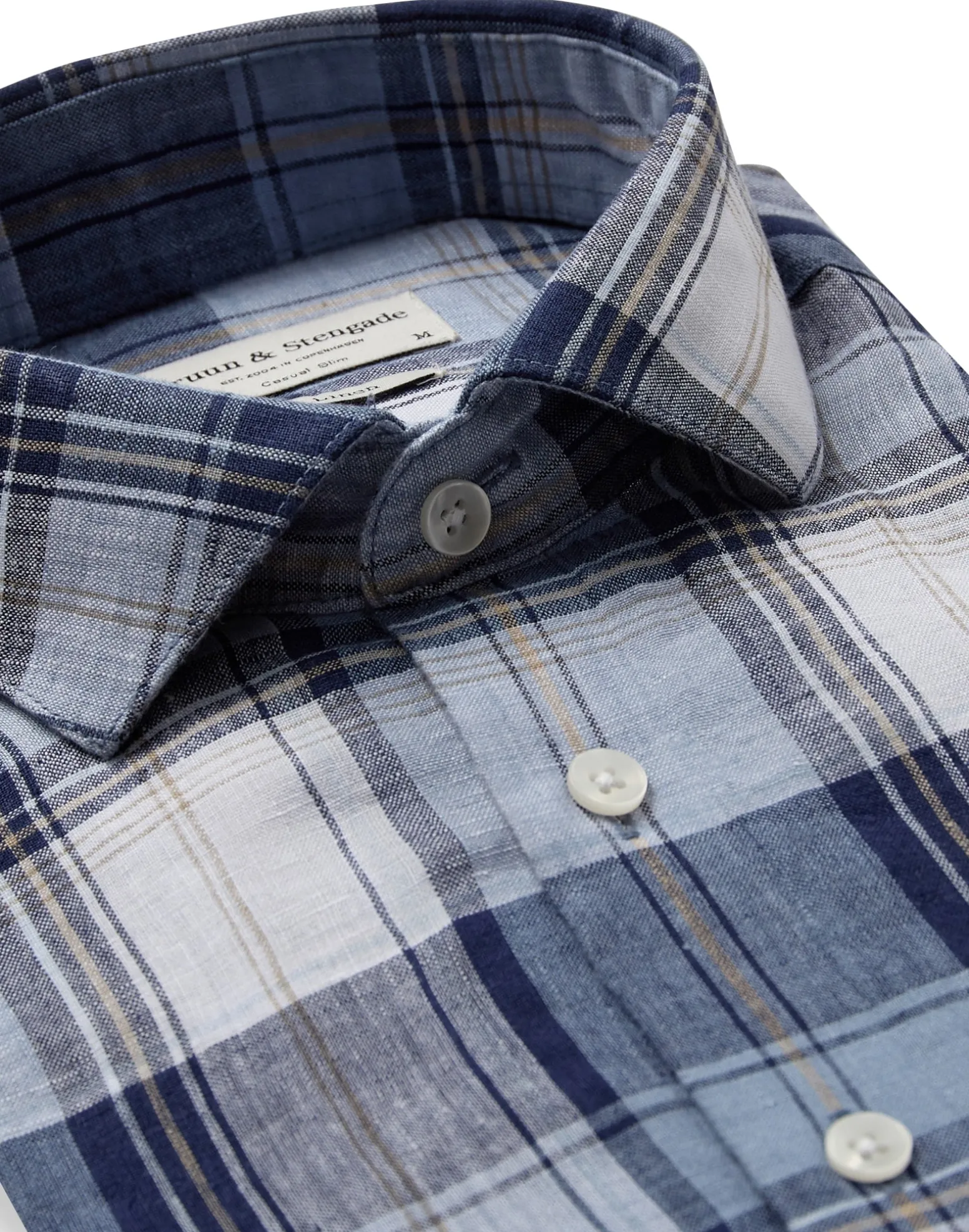 BS Mackay Casual Slim Fit Skjorta - Blue